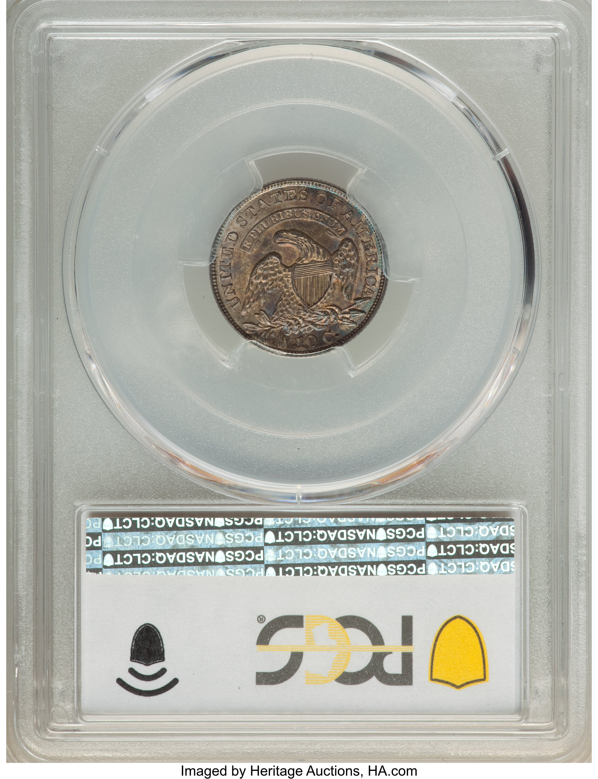 1834 10c Large 4, JR-5 MS66 CAC thumbnail 4