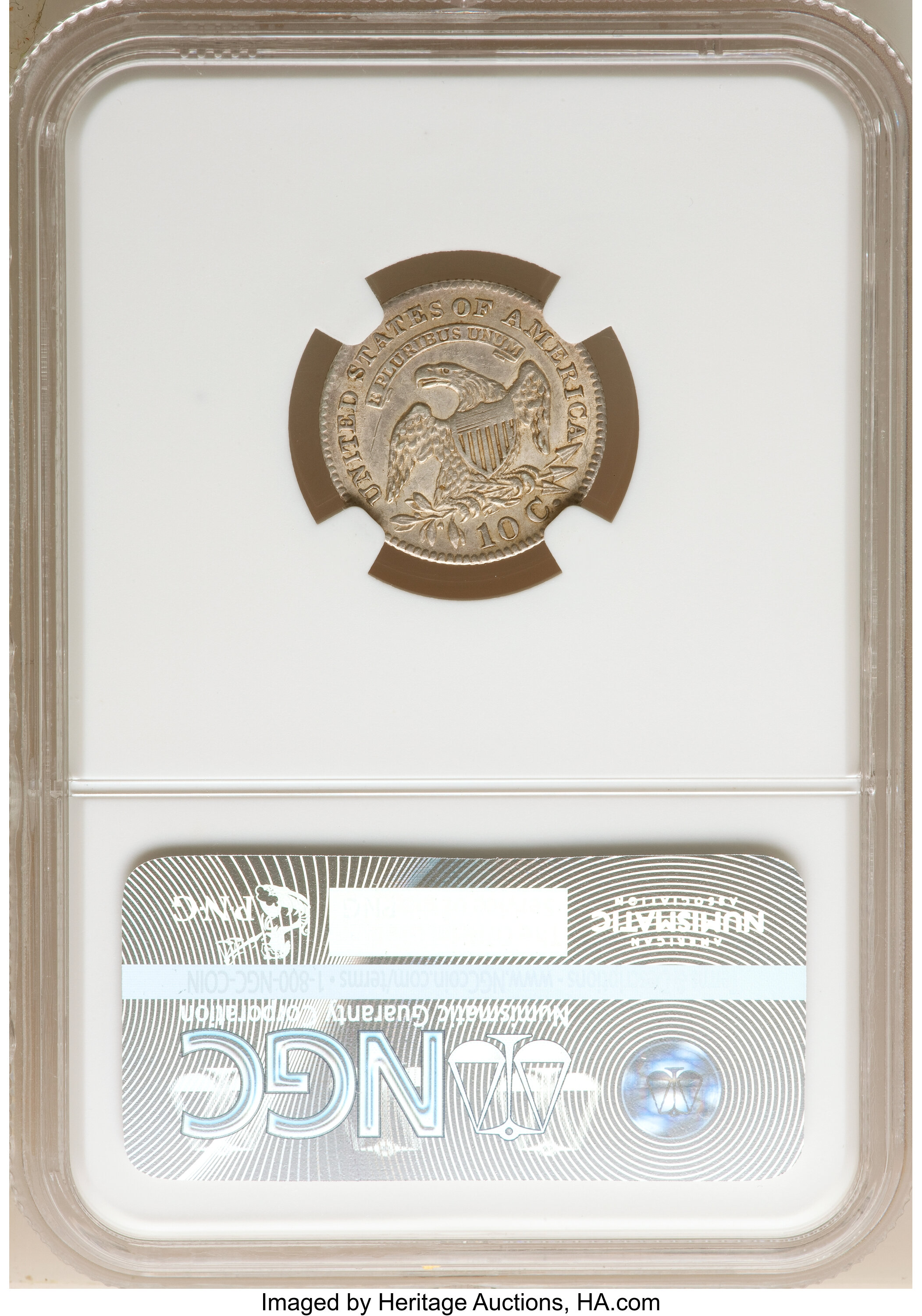 1827 10c Pointed Top 1, JR-11 G6 CAC thumbnail 19