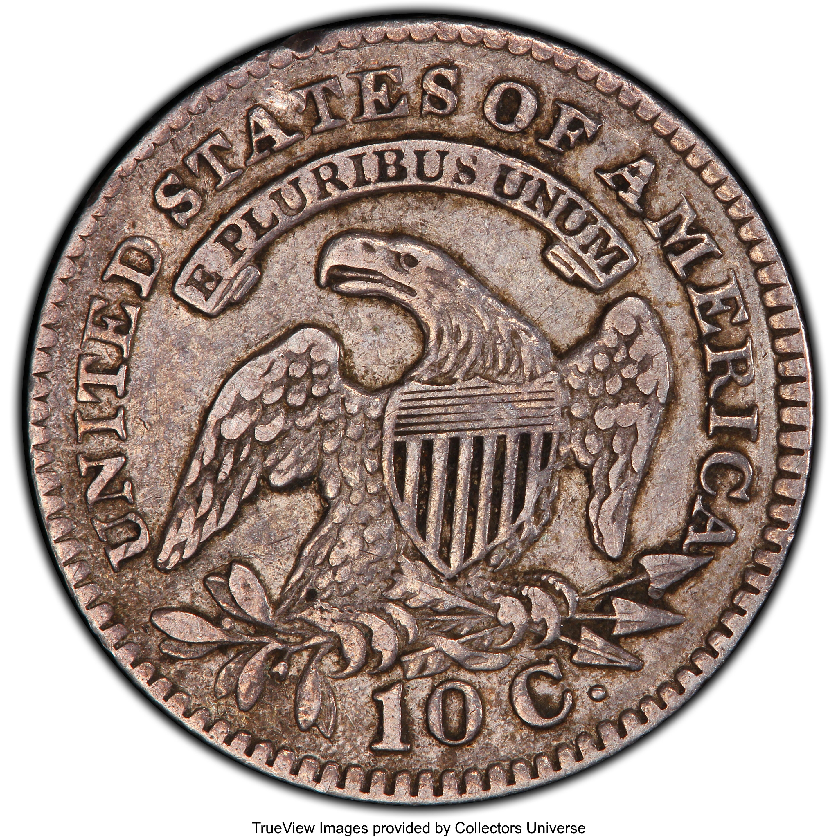 1827 10c Pointed Top 1, JR-12 VF30 thumbnail 9