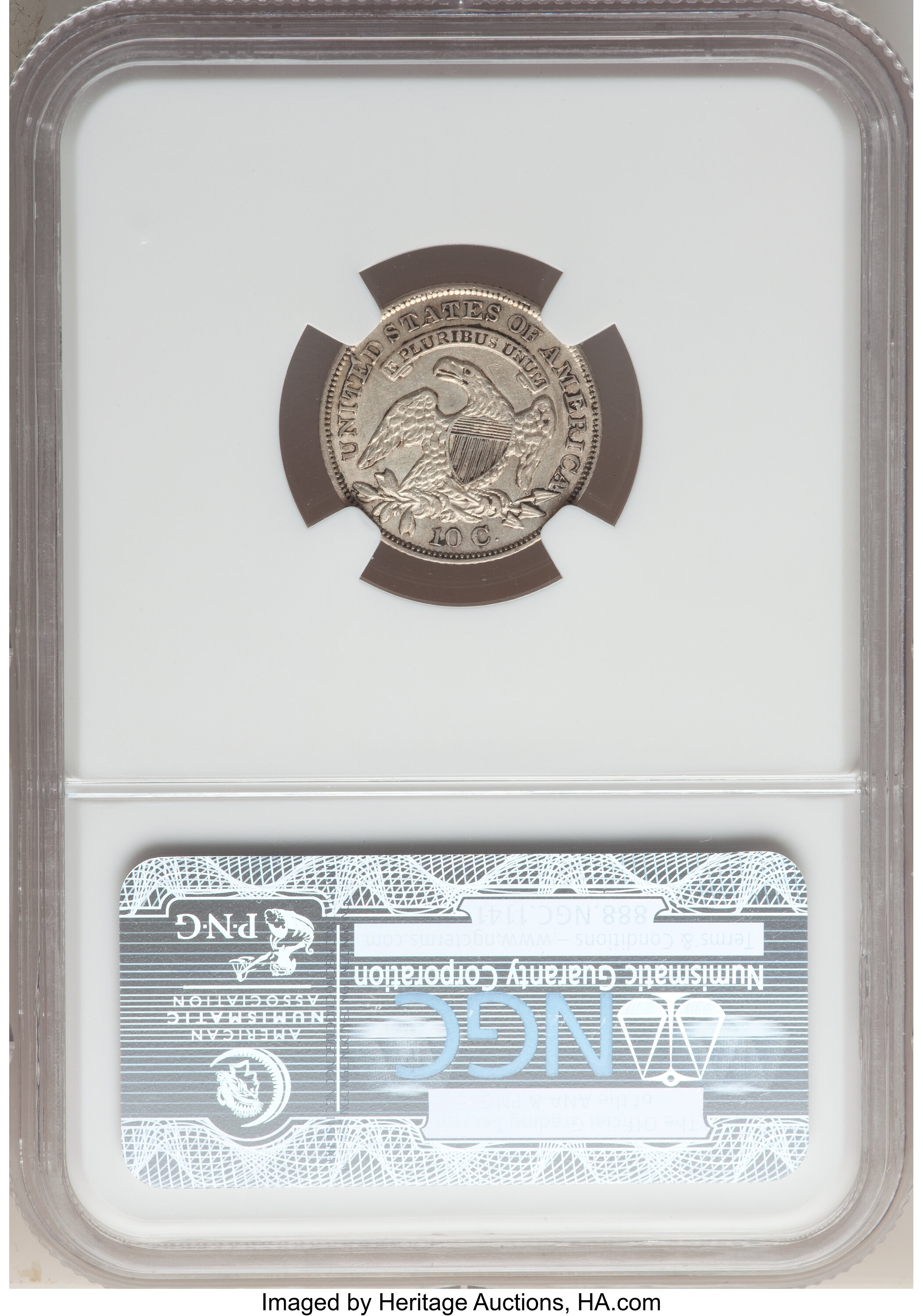 1830 10c Medium 10C, JR-3 G6 CAC thumbnail 12