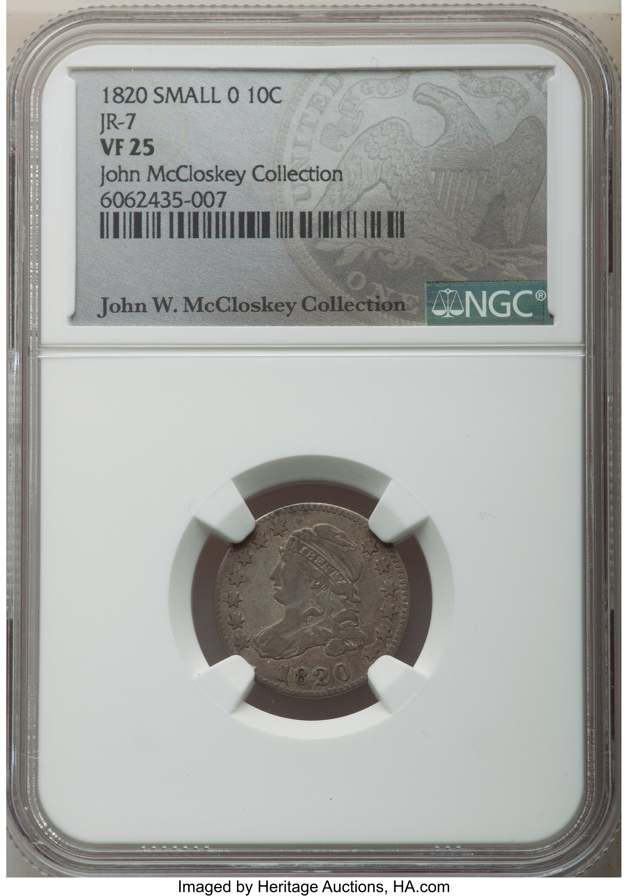 1820 10c Small 0, JR-7 AG3 thumbnail 8