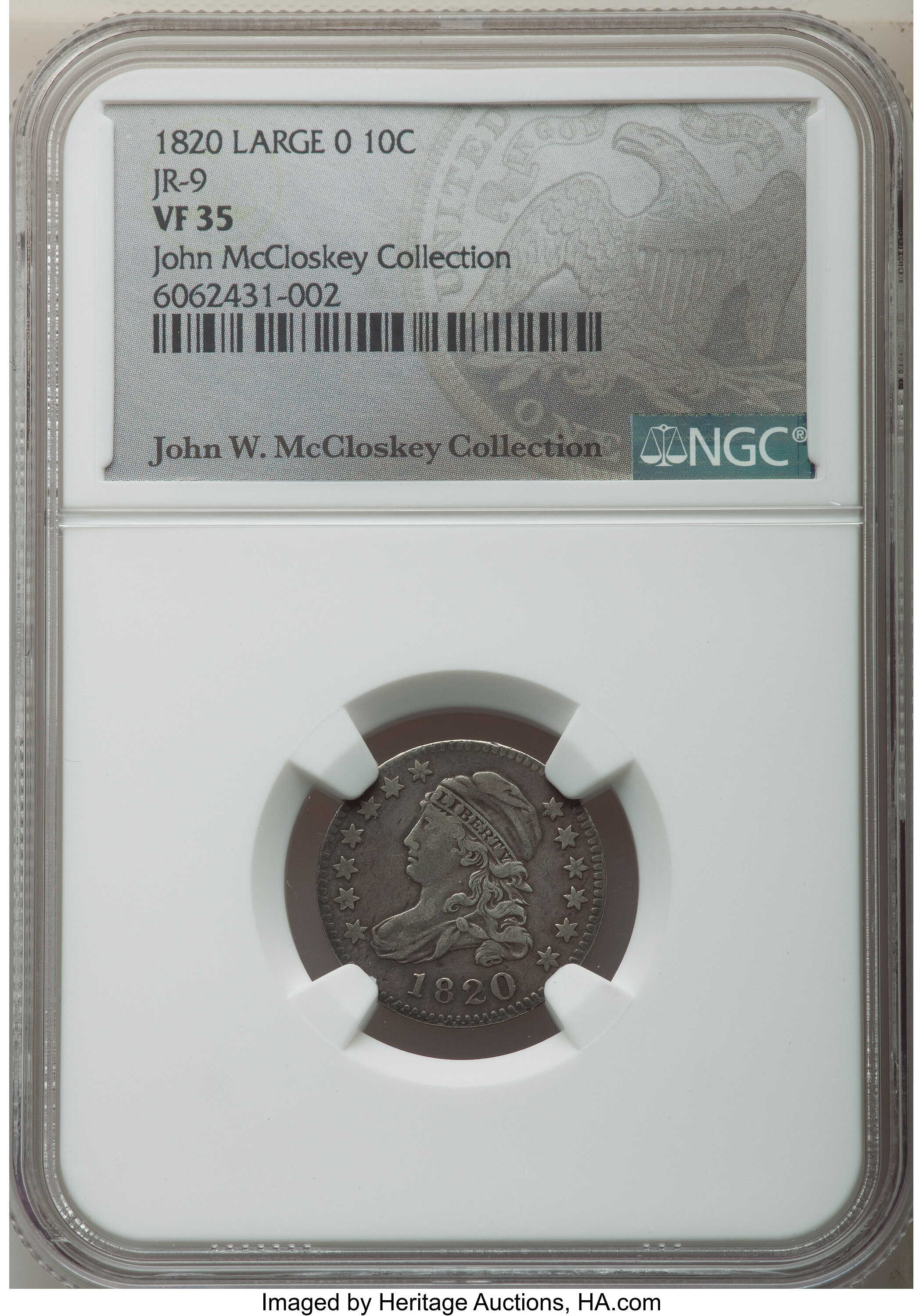 1820 10c Large 0, JR-9 G4 thumbnail 11