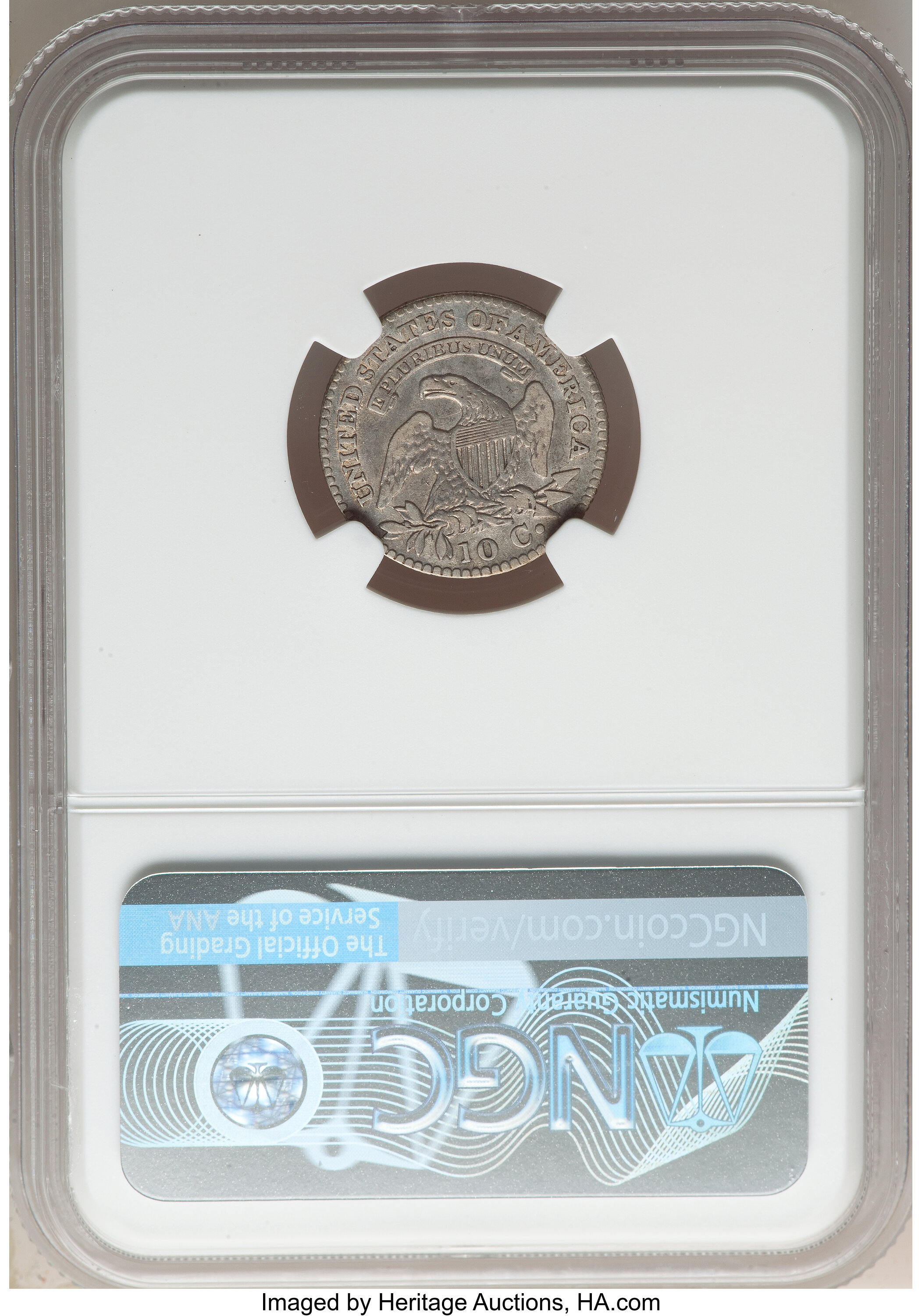 1823/2 10c Large E's VF30 thumbnail 2