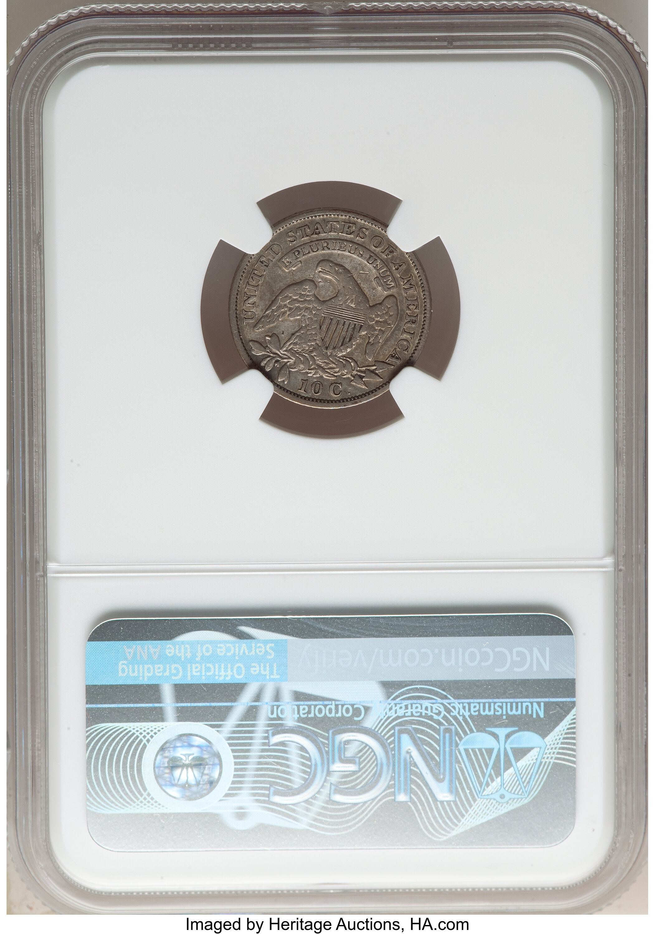 1830/29 10c Overdate, JR-5, FS-301 VF20 CAC thumbnail 4