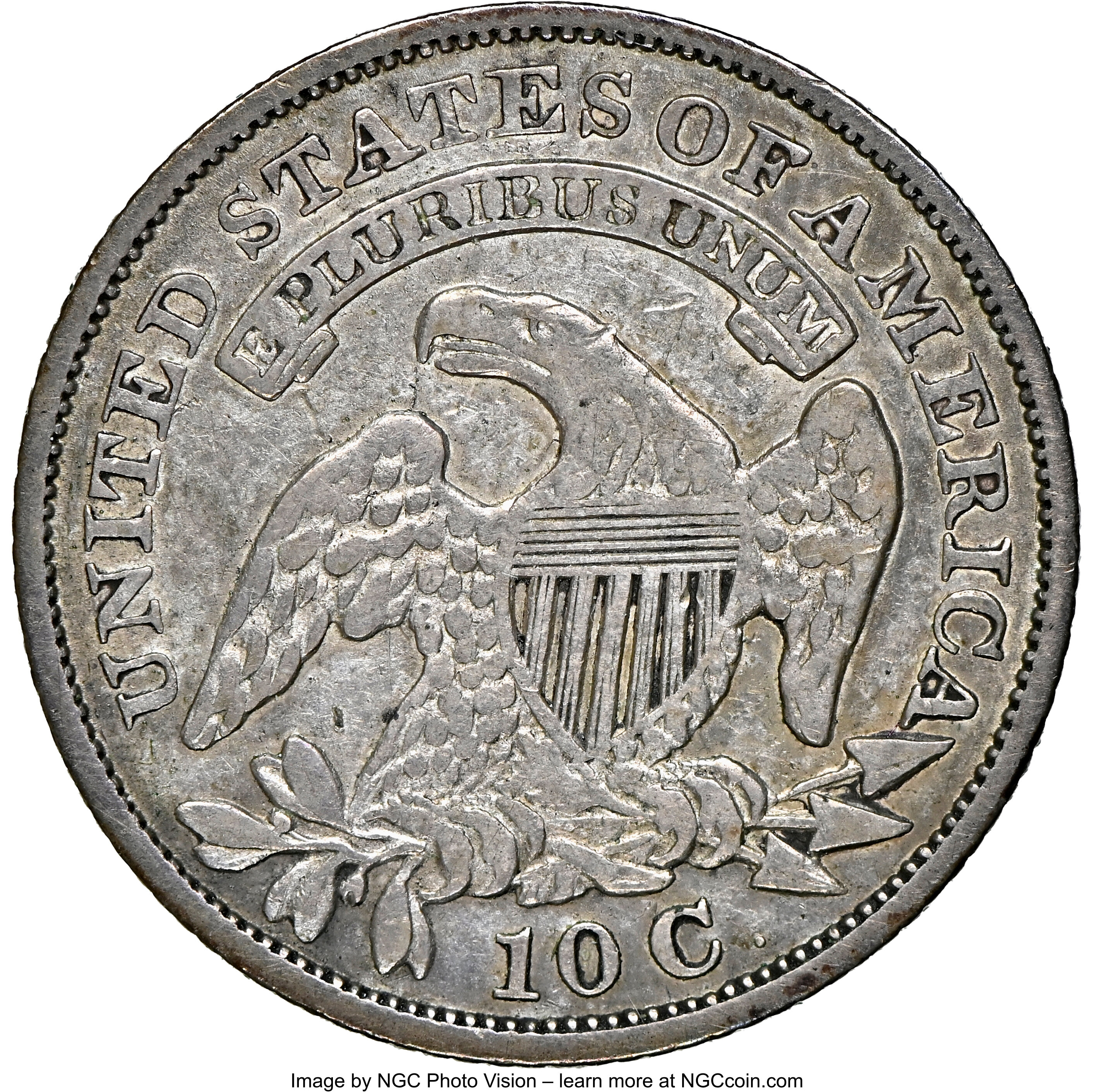 1830/29 10c Overdate, JR-5, FS-301 VF20 CAC thumbnail 5