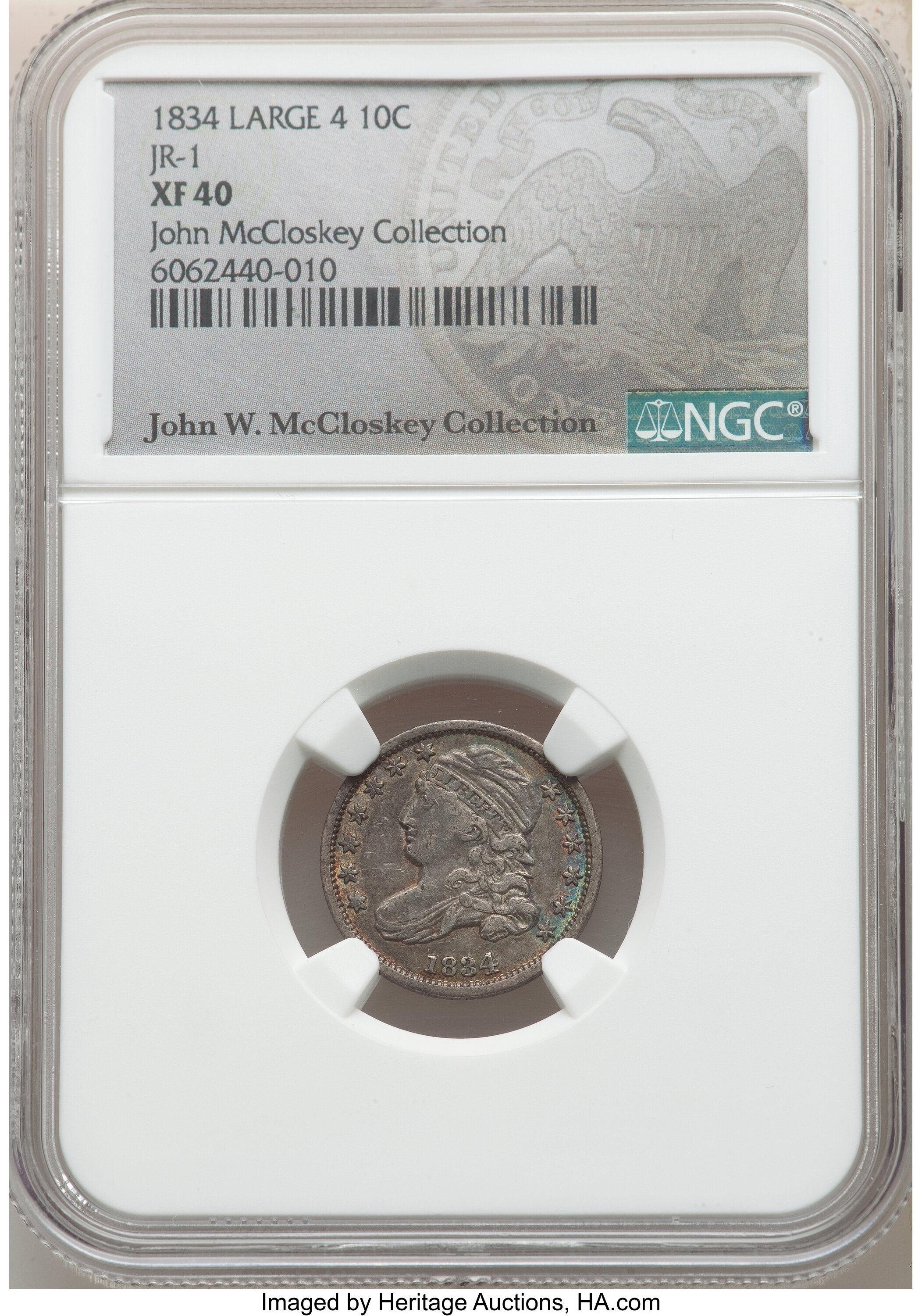 1834 10c Large 4, JR-1 AG3 thumbnail 14