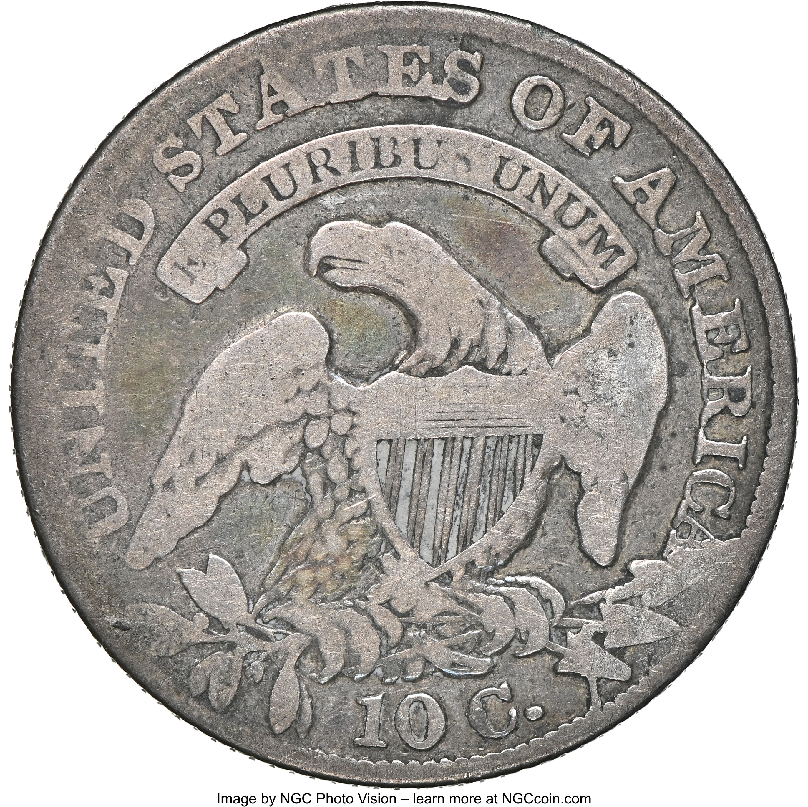 1834 10c Large 4, JR-6 AG3 thumbnail 7