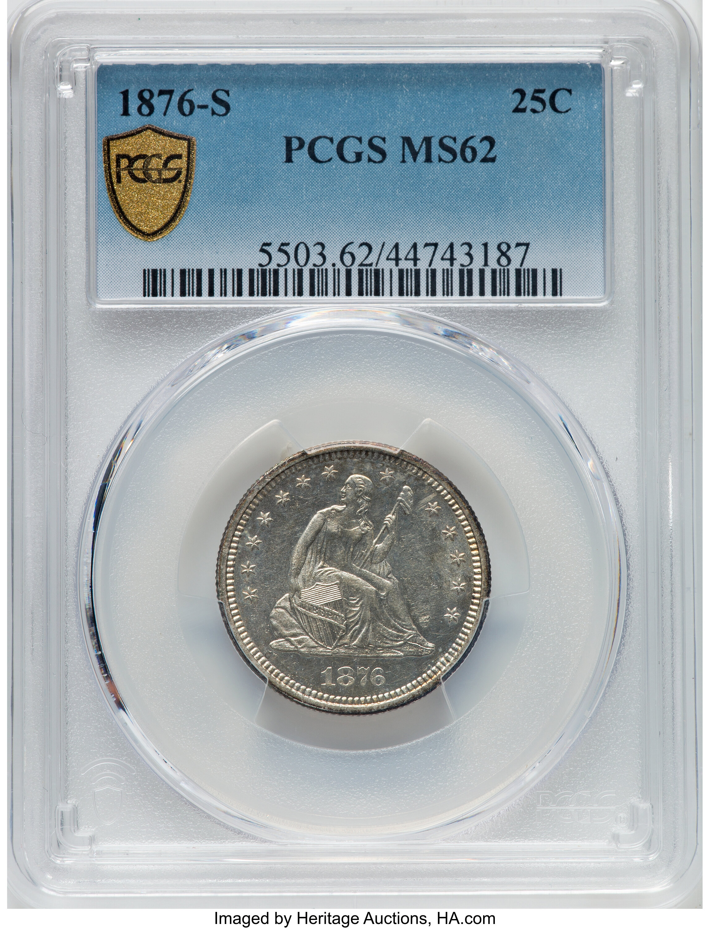 1876-S 25c MS62 thumbnail 8