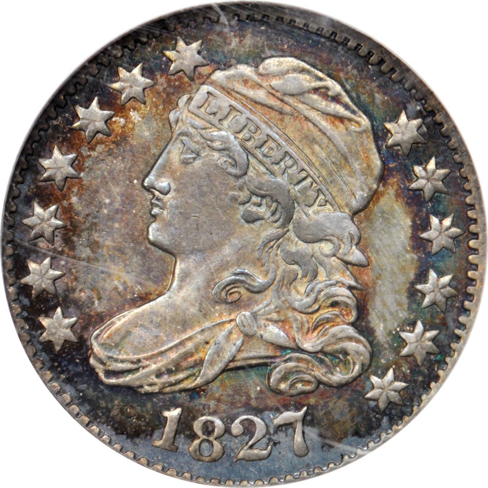 1827 10c Pointed Top 1, JR-10 MS65 thumbnail 3