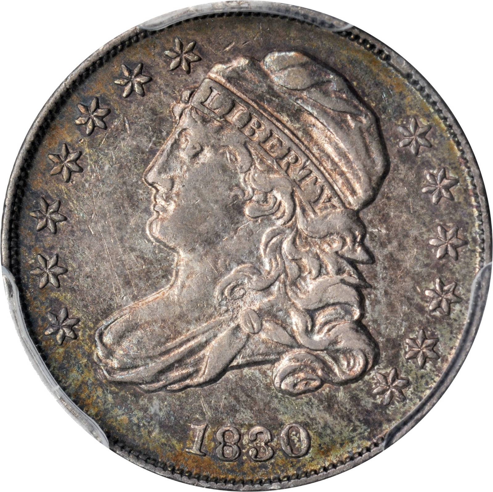 1830/29 Capped Bust Dime. JR-5, FS-301. Rarity-2. EF-45 (PCGS).