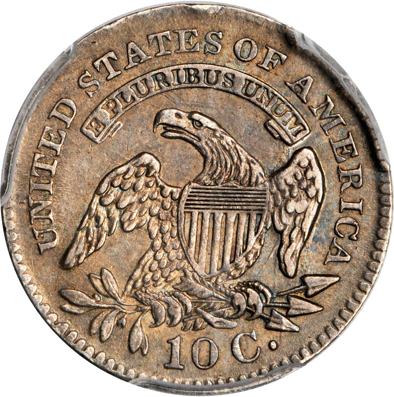 1827 10c Pointed Top 1, JR-3 VF30 thumbnail 6
