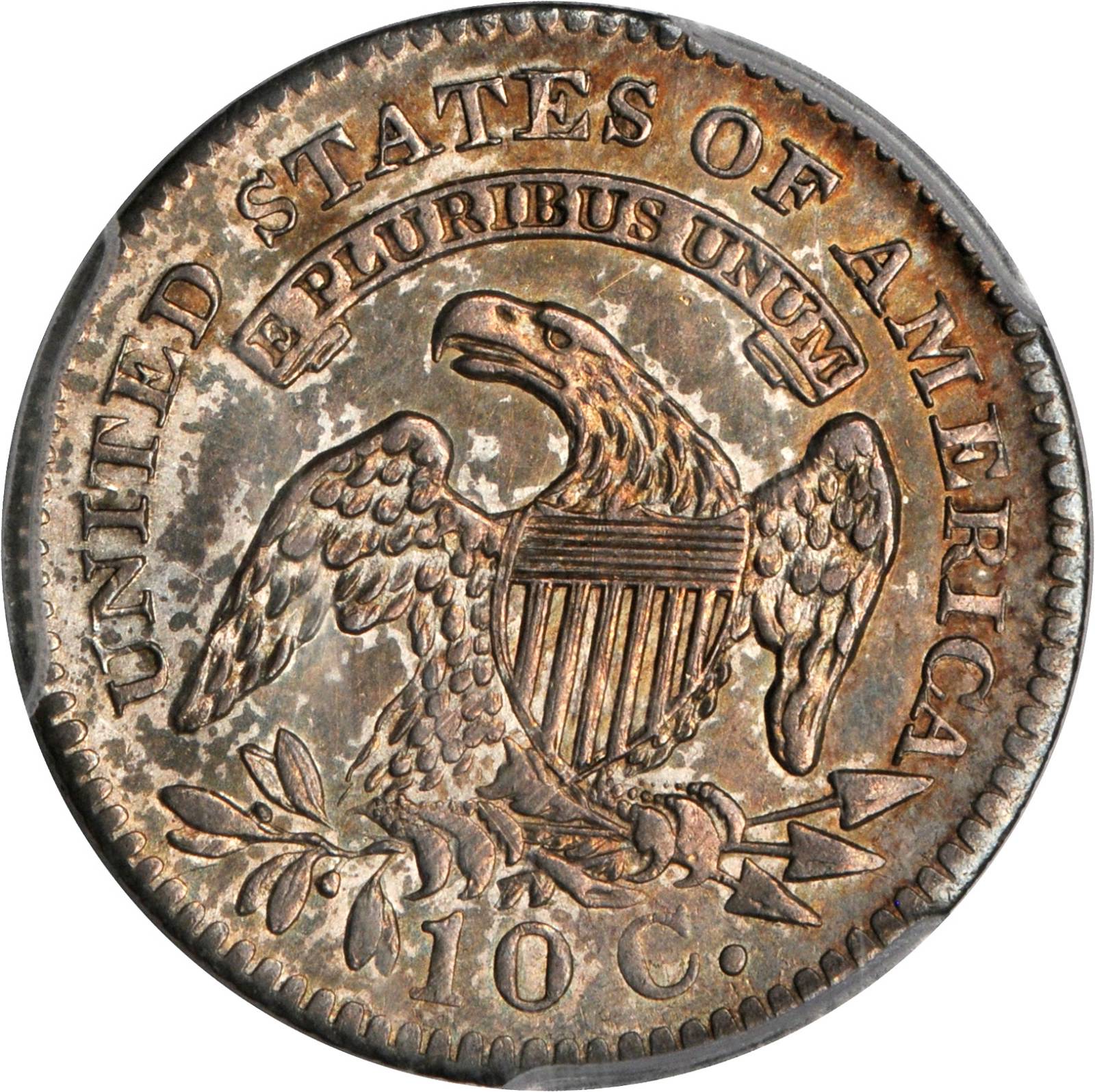 1827 10c Pointed Top 1, JR-13 VF35 thumbnail 8