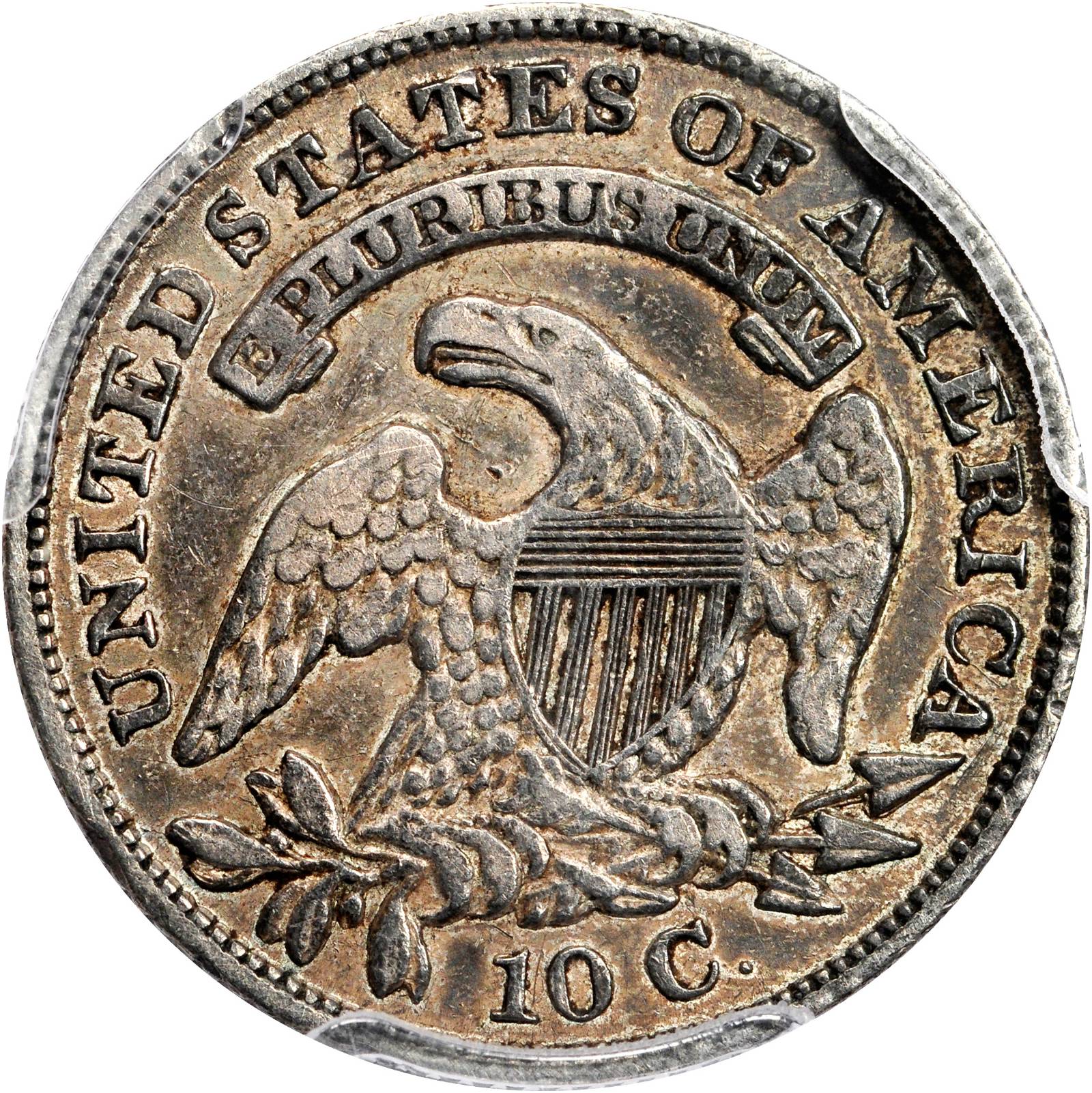 1830 10c Medium 10C, JR-3 G6 CAC thumbnail 6