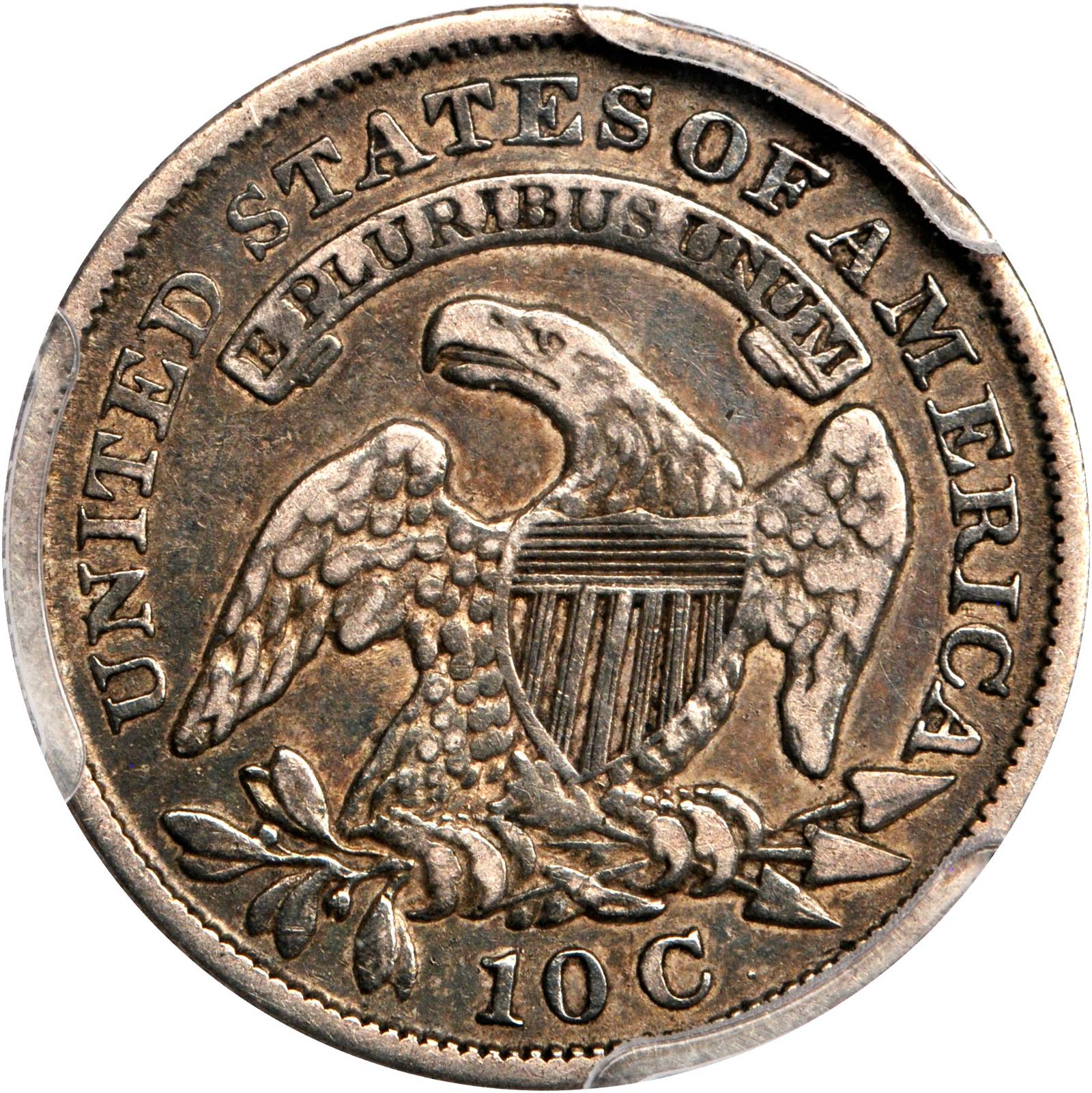 1830 10c Medium 10C, JR-6 AG3 CAC thumbnail 2