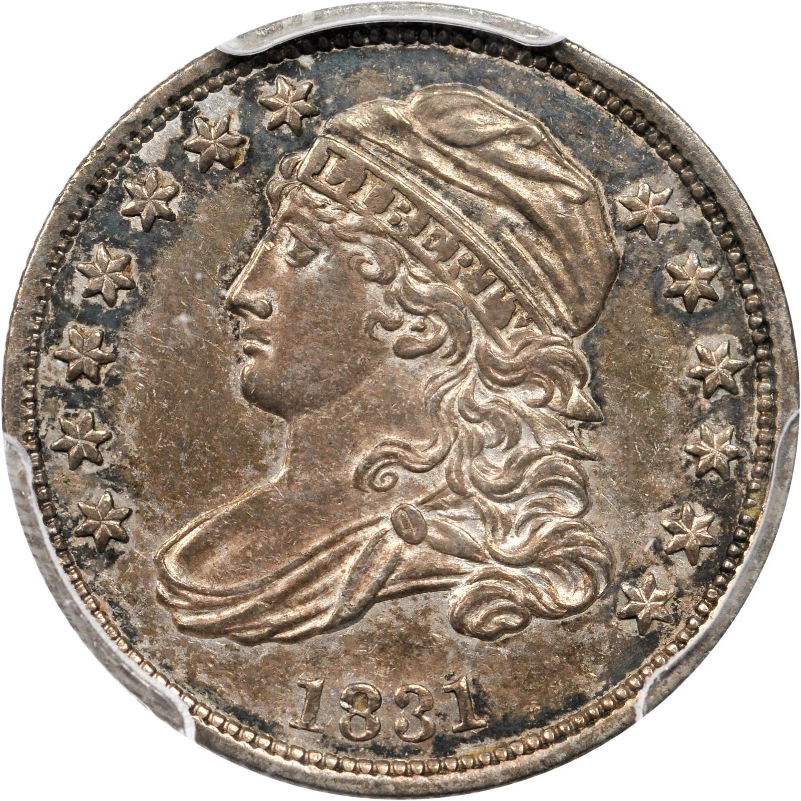 1831 Capped Bust Dime. JR-2. Rarity-3. AU-55 (PCGS).