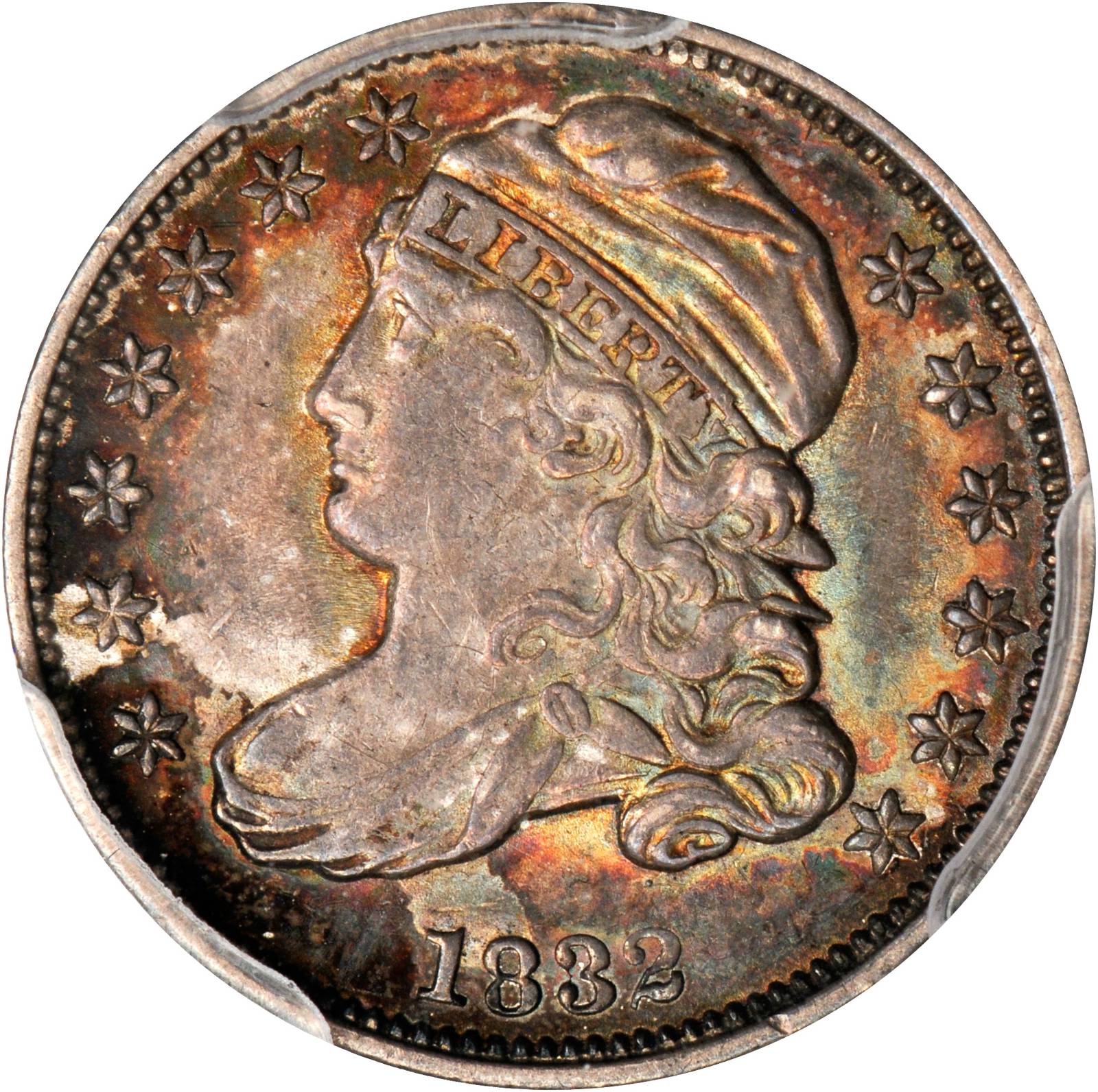 1832 Capped Bust Dime. JR-1. Rarity-2. AU-58 (PCGS).