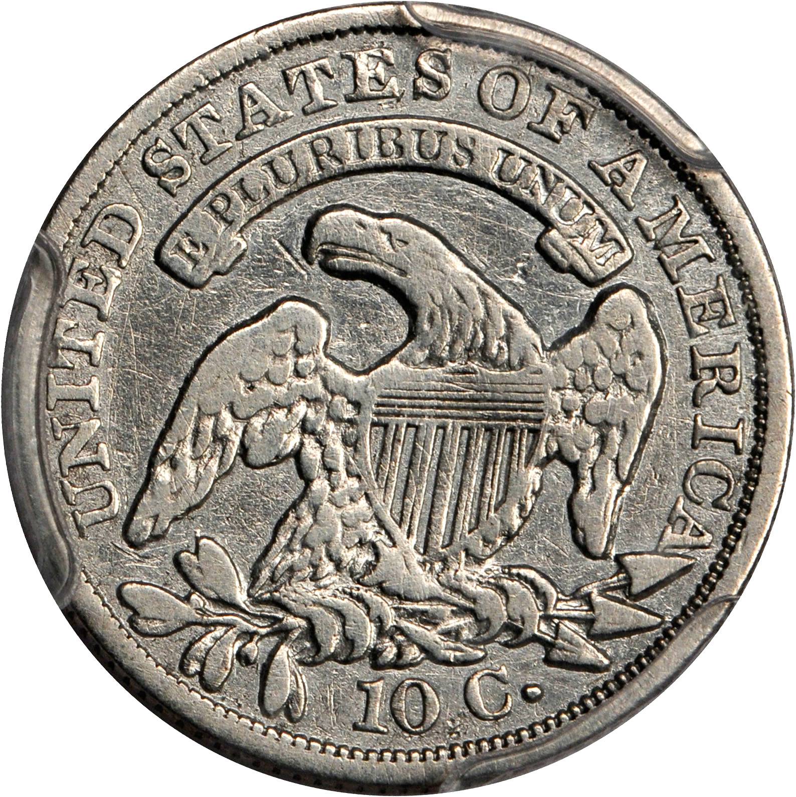 1834 10c Large 4, JR-1 AG3 thumbnail 2