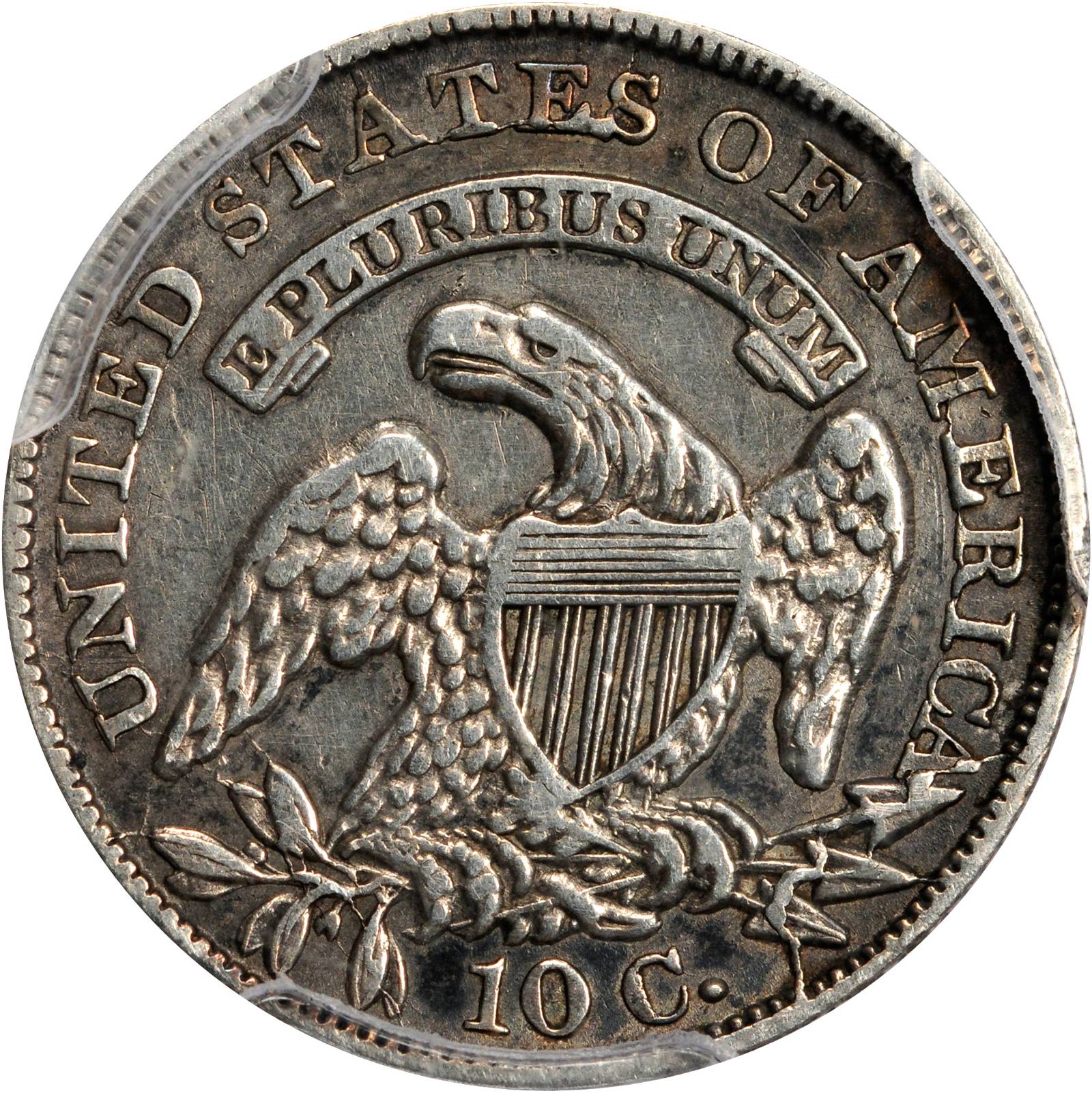1834 10c Large 4, JR-6 AG3 thumbnail 2