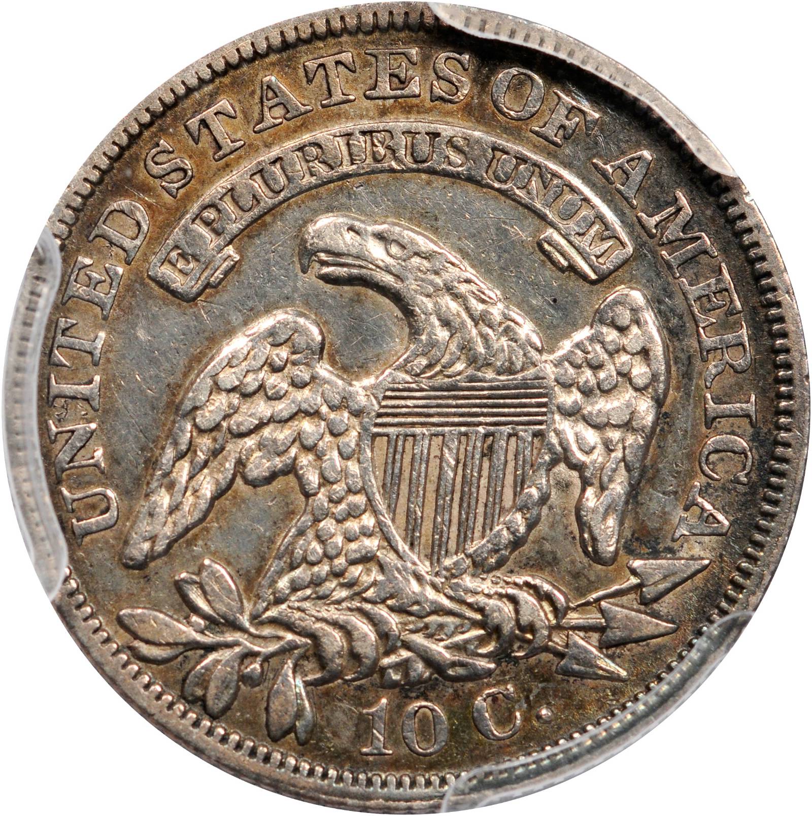 1837 10c Capped Bust, JR-4 AG3 thumbnail 4