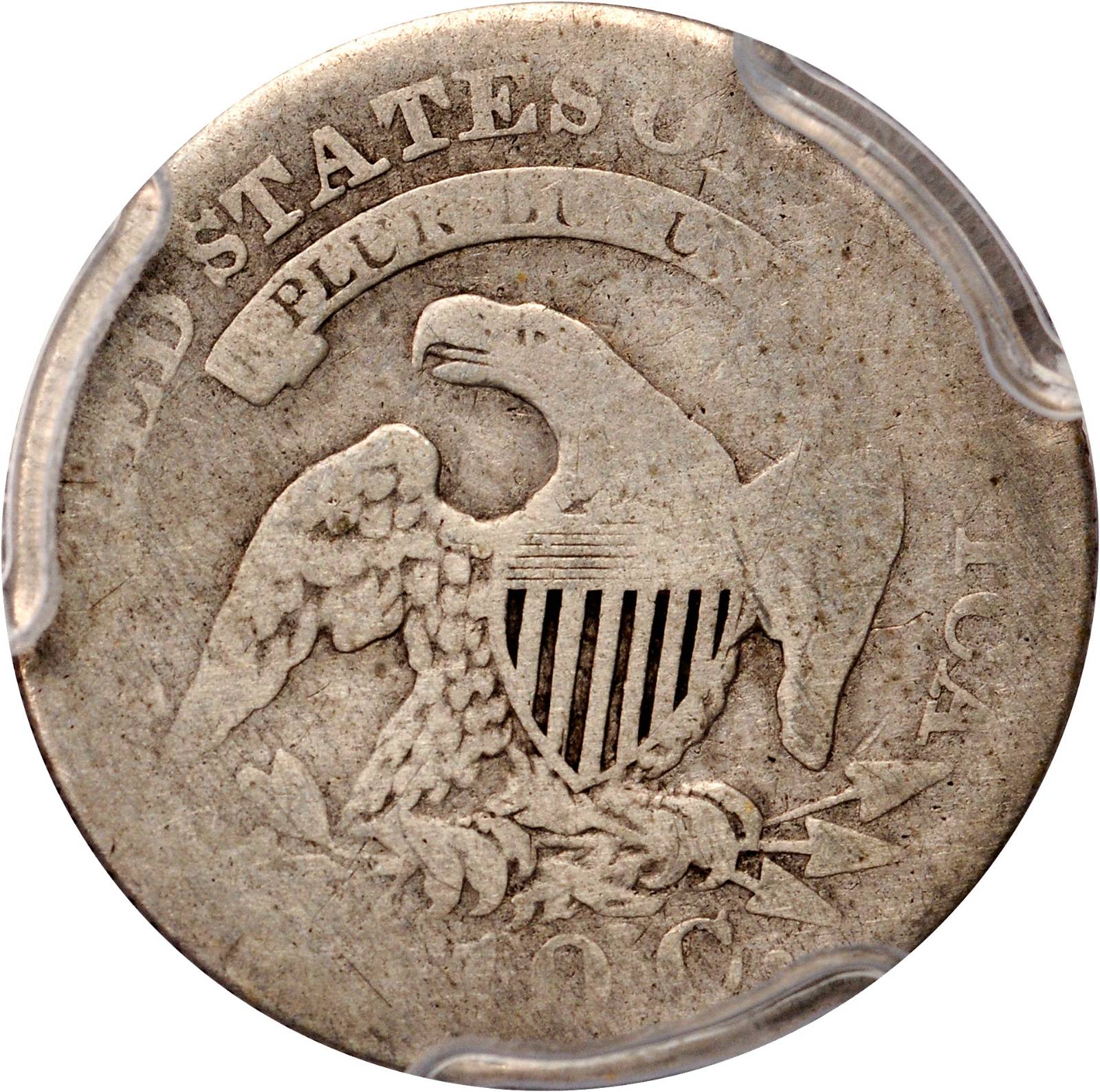 1827 10c Pointed Top 1, JR-10 MS thumbnail 2