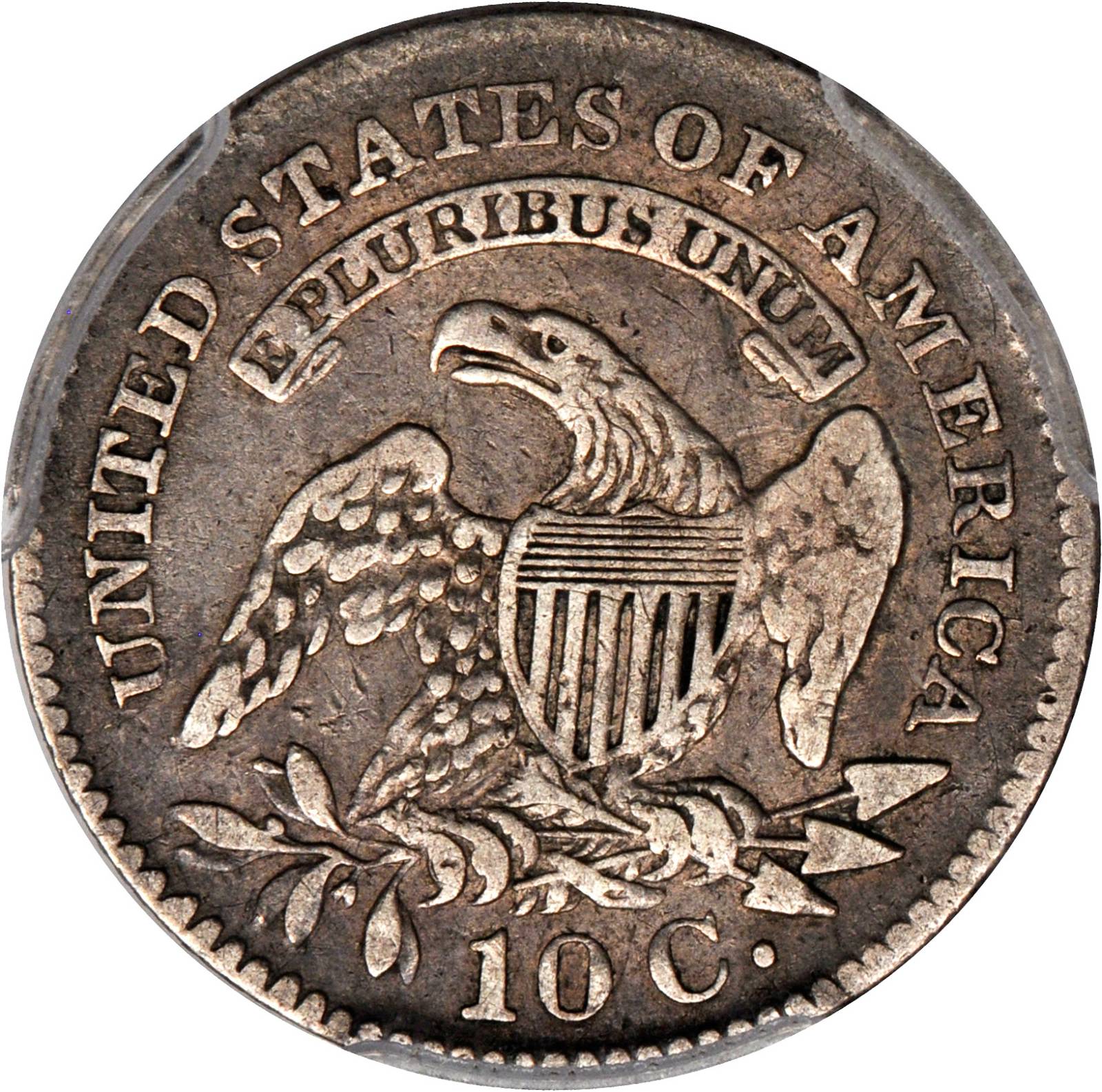1827 10c Pointed Top 1, JR-3 VF30 thumbnail 16
