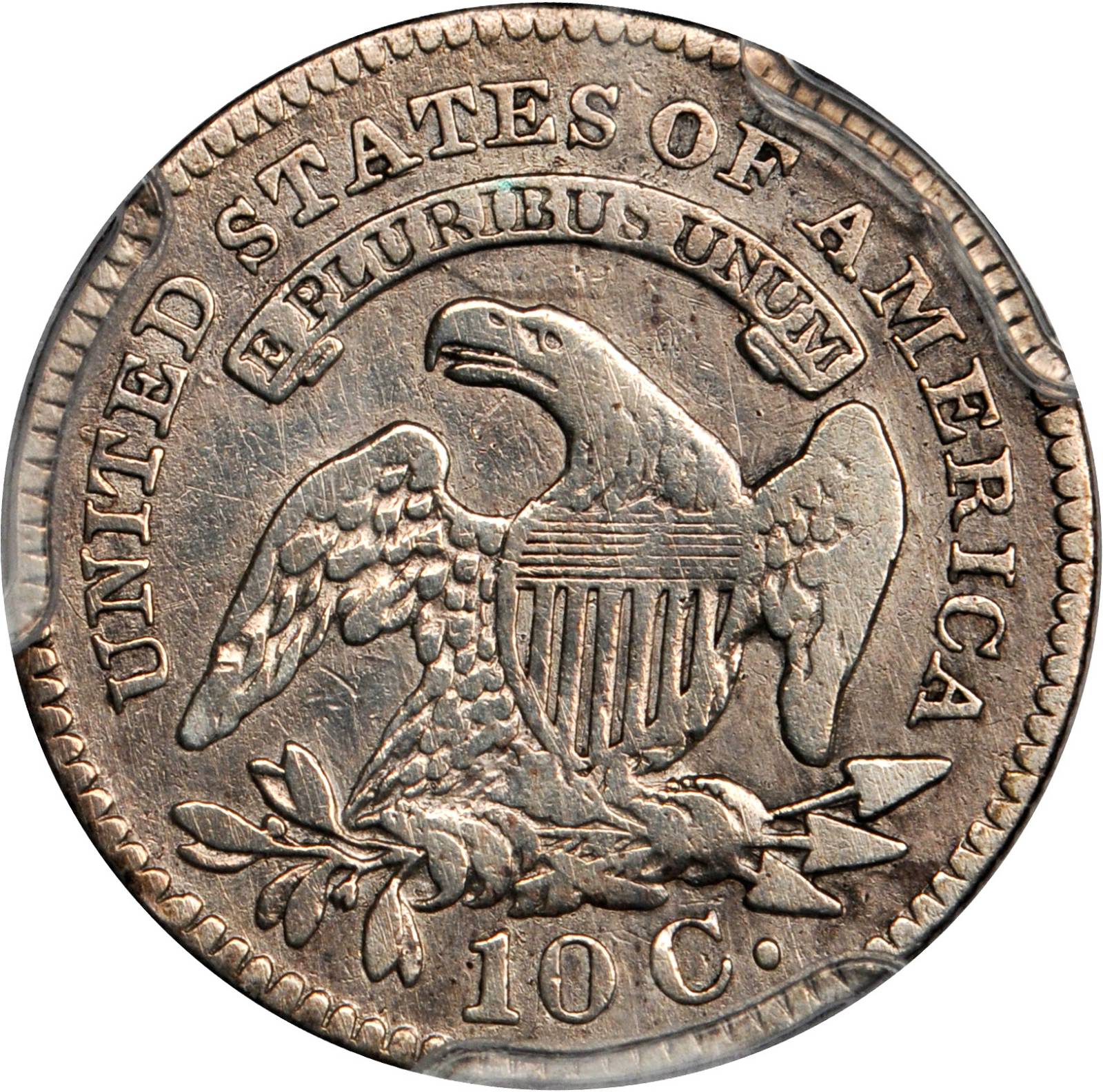 1827 10c Pointed Top 1, JR-3 VF30 thumbnail 14