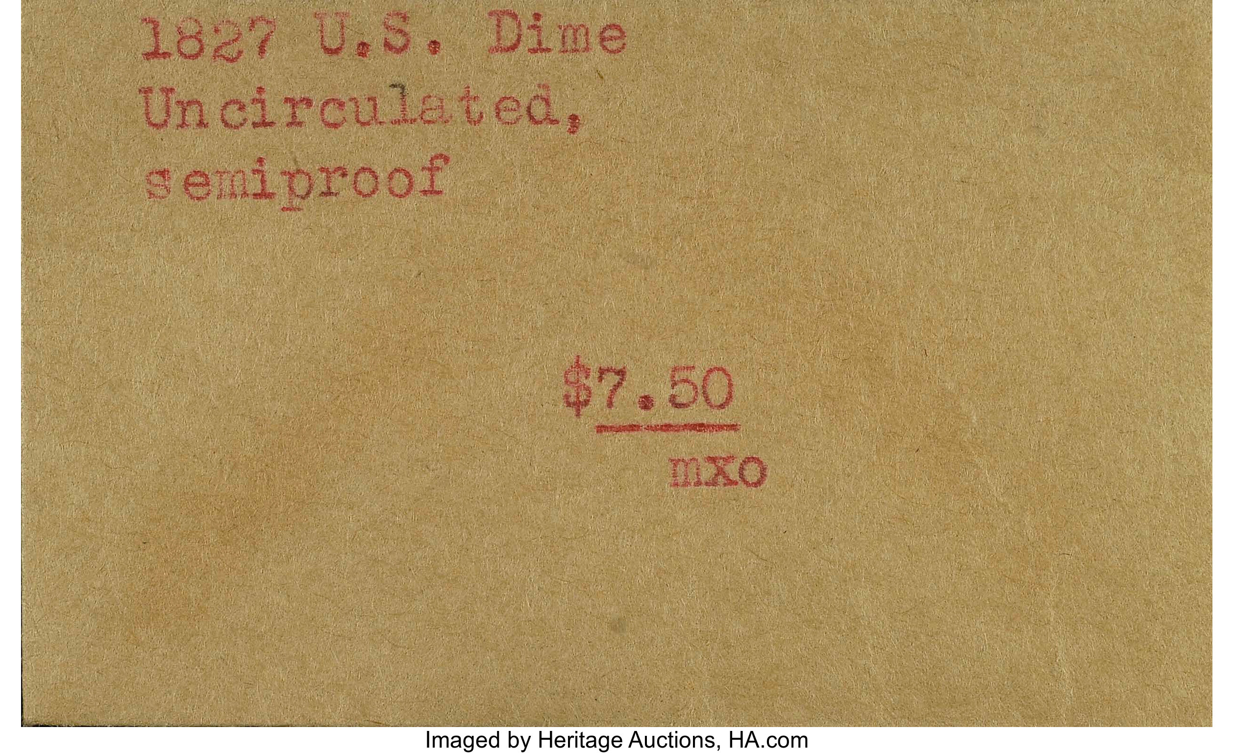 1827 10c Pointed Top 1, JR-12 AU55 thumbnail 23