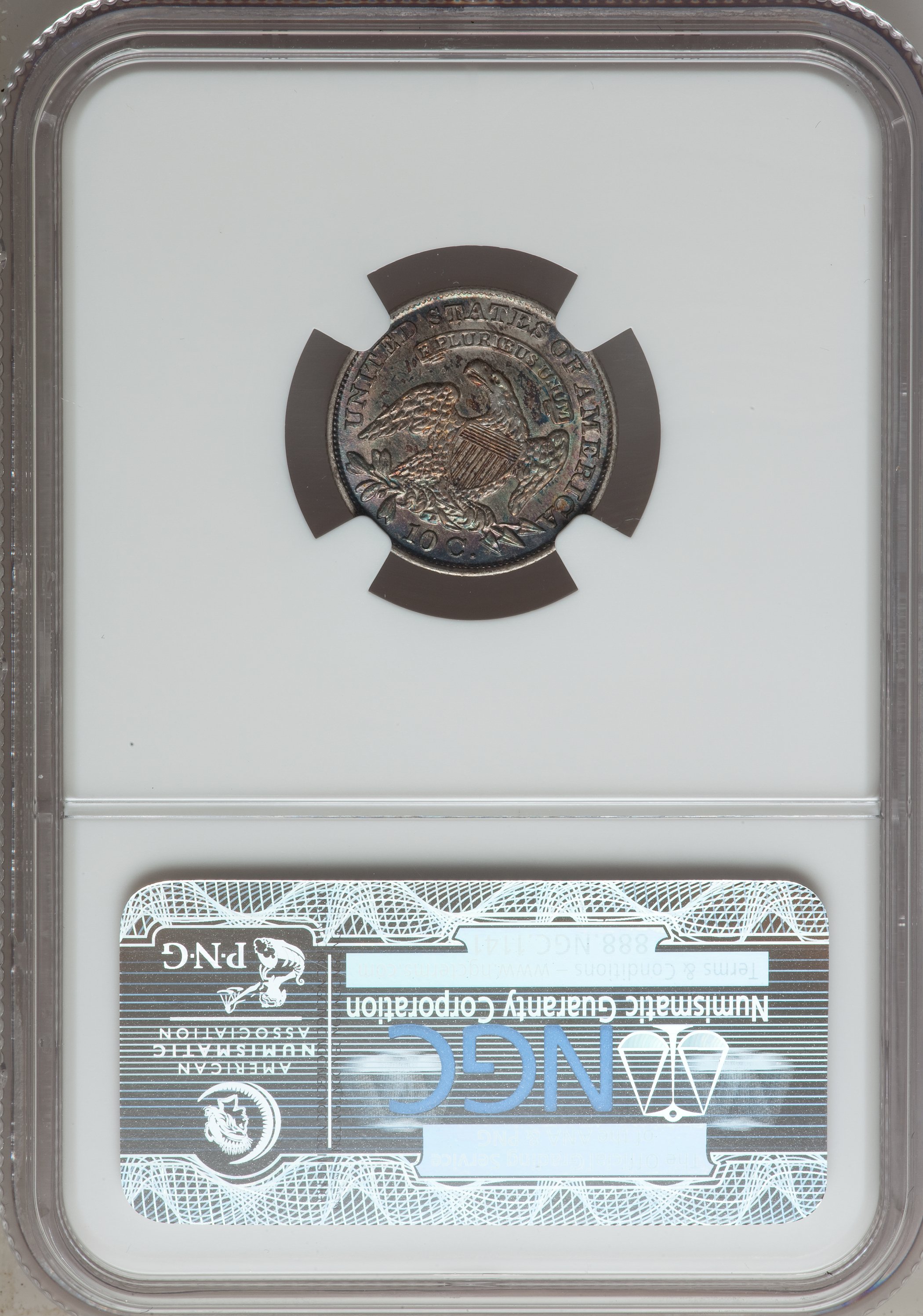 1831 10c JR-1 AU53 CAC thumbnail 18