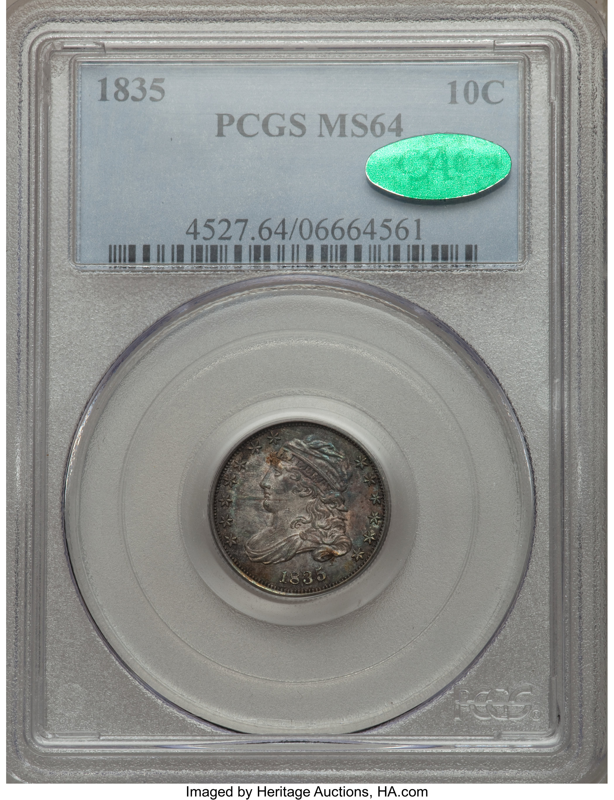 1835 10c JR-9 MS61 CAC thumbnail 20