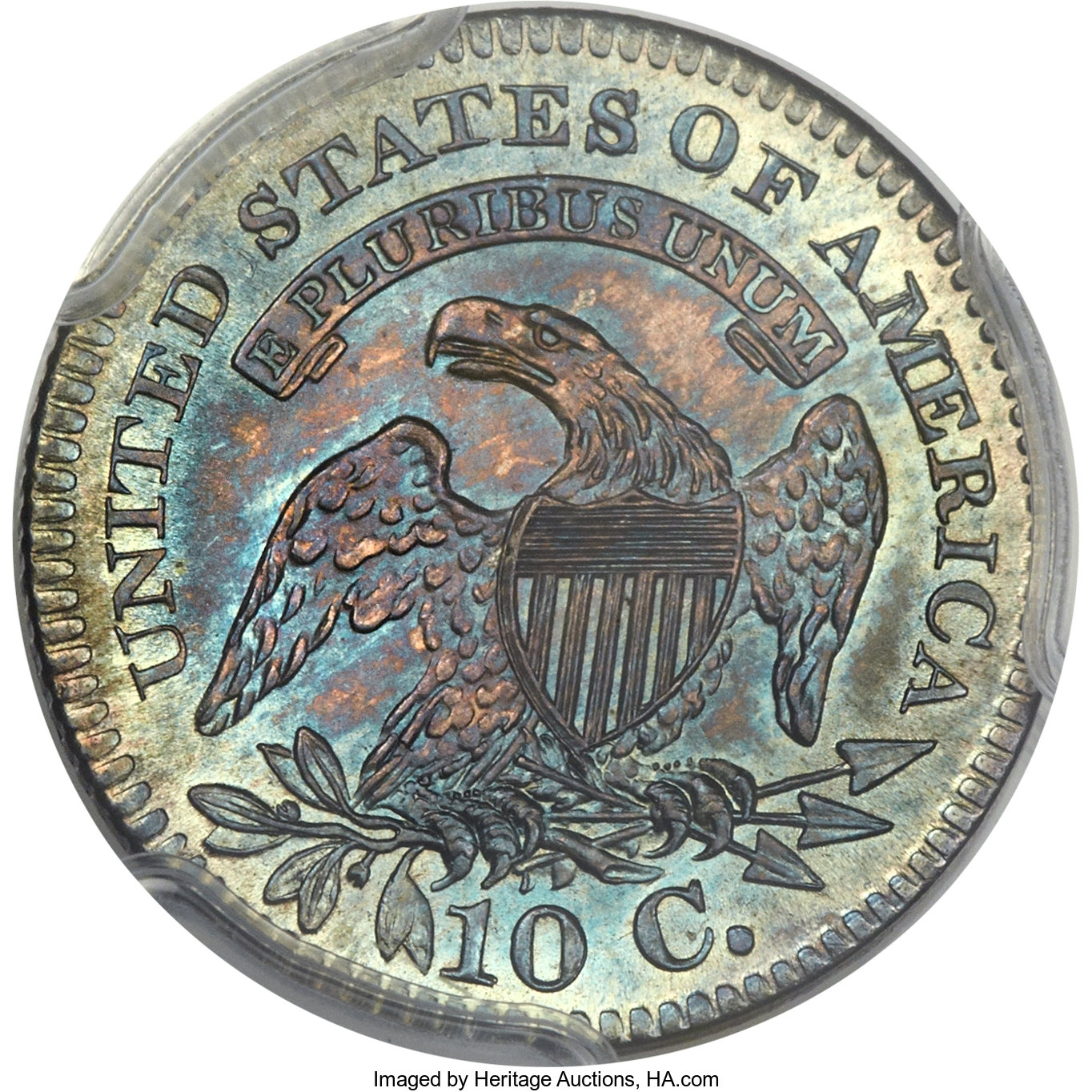 1820 10c Small 0, JR-2 MS66 thumbnail 12