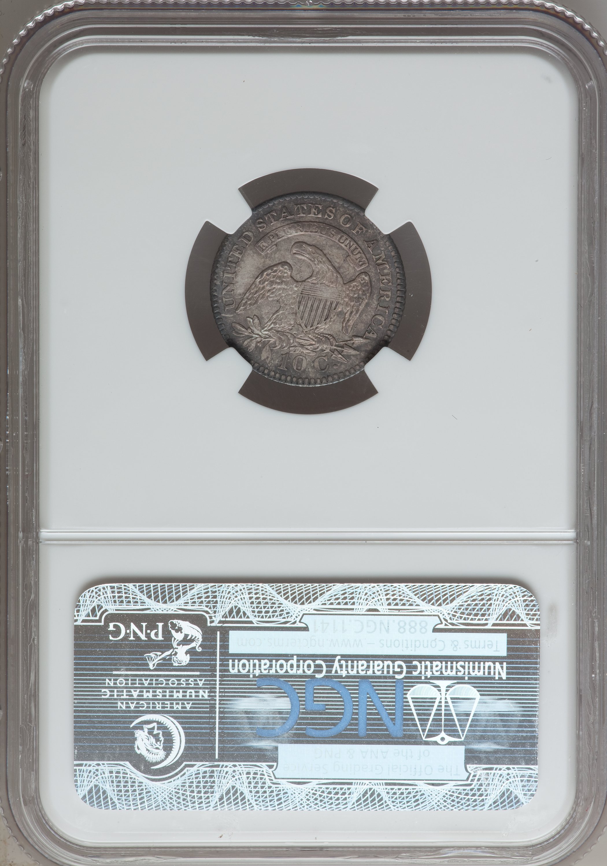 1827 10c Pointed Top 1, JR-12 AU55 thumbnail 17