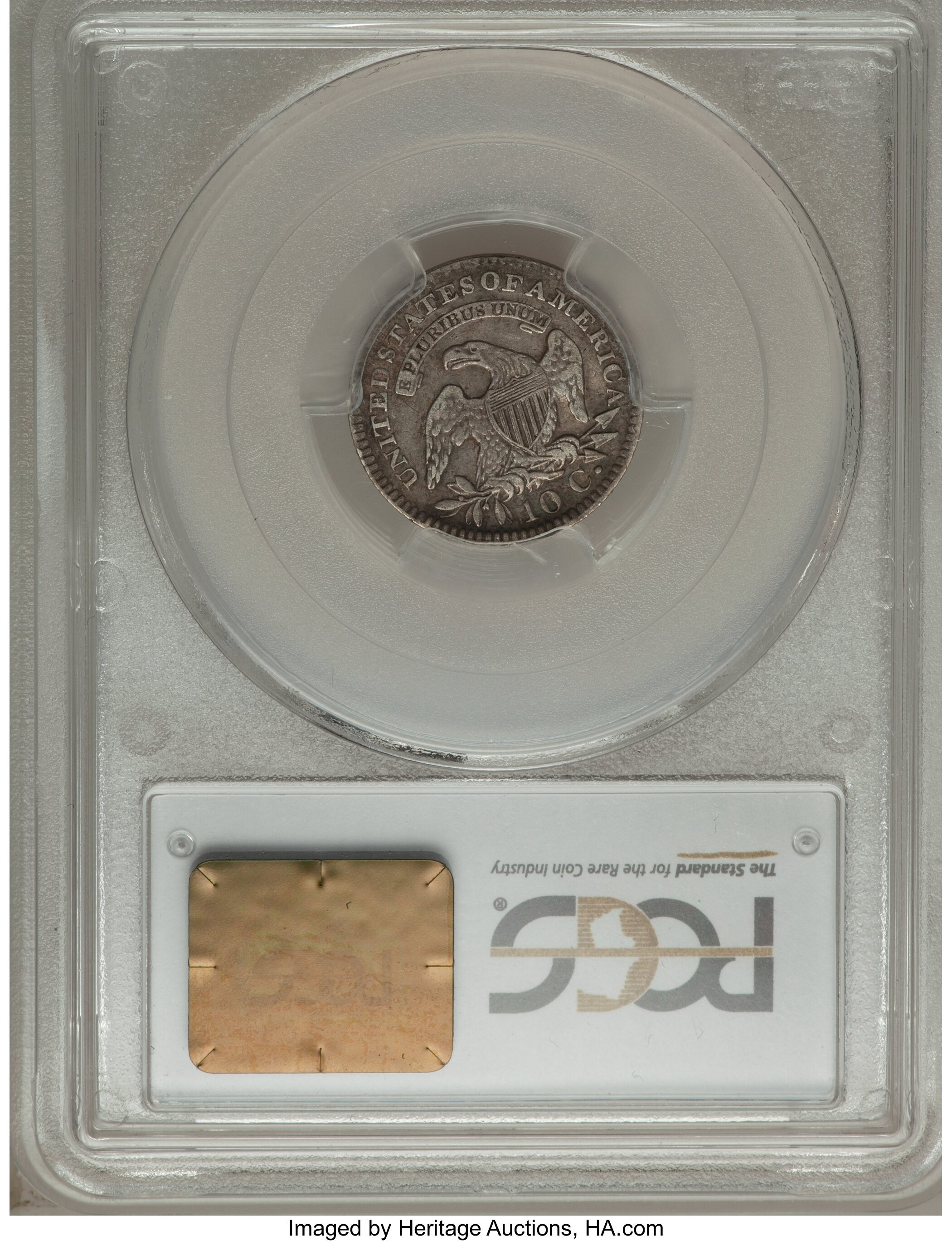 1821 10c Large Date, JR-5 AG3 thumbnail 6