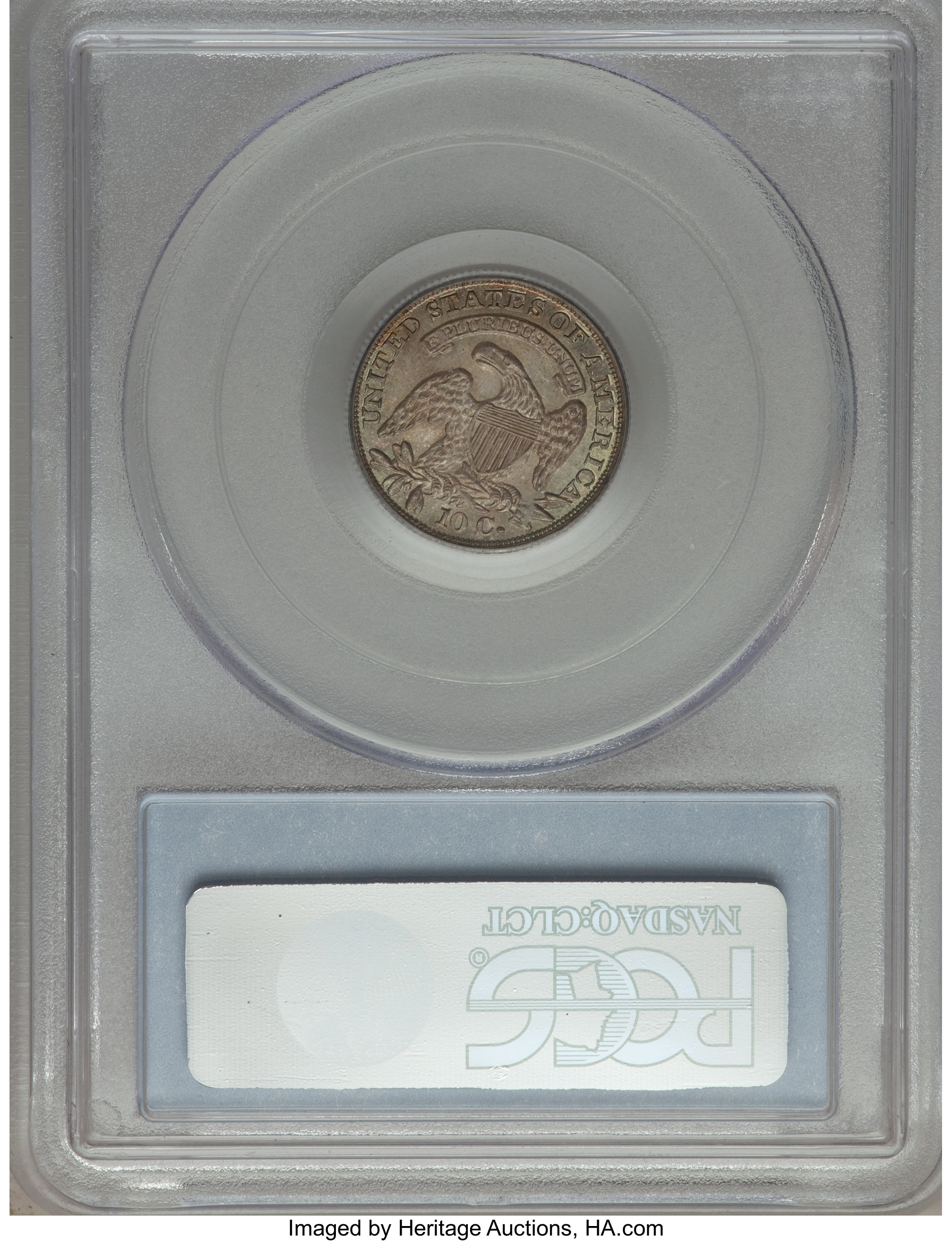 1834 10c Large 4, JR-1 MS67 thumbnail 2