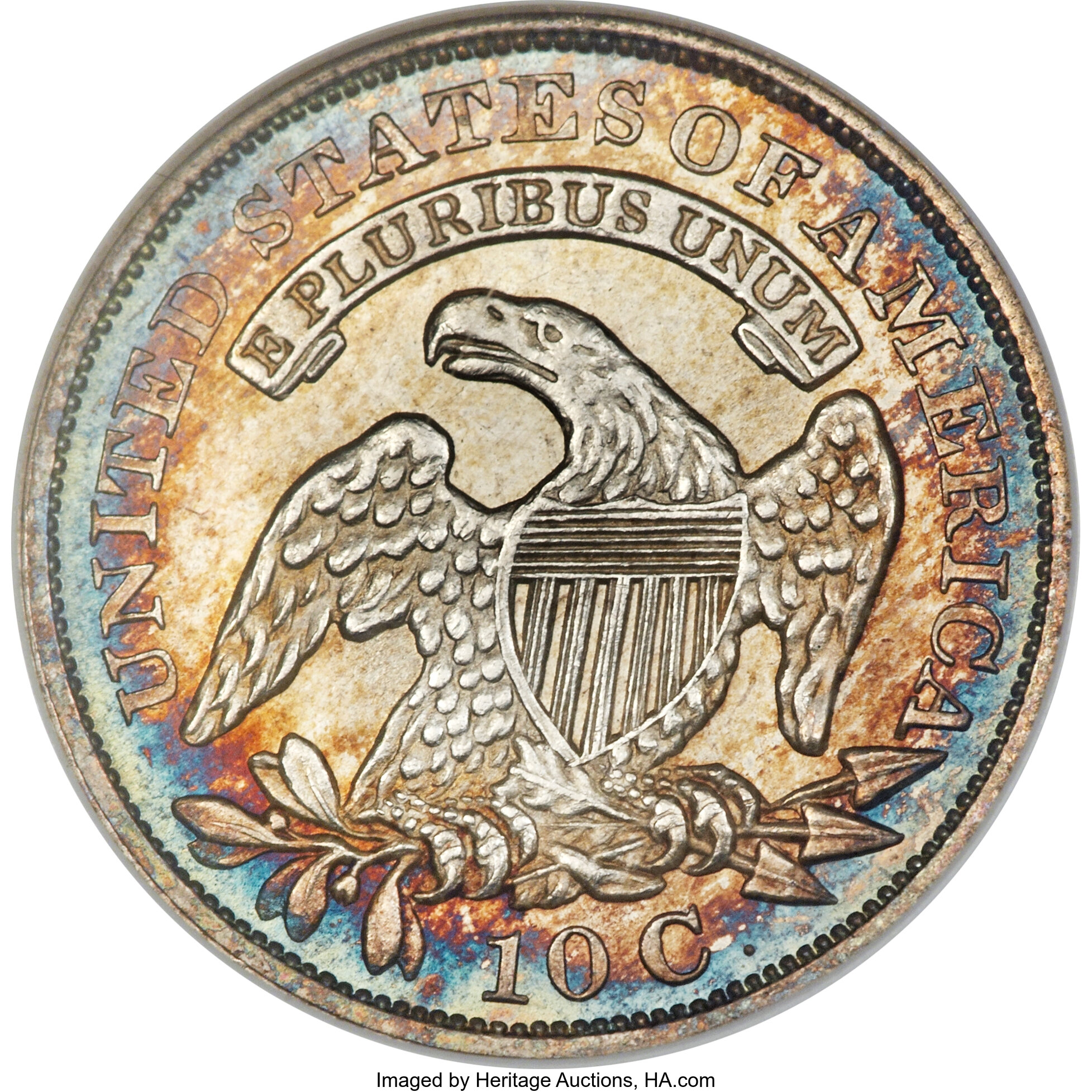 1830/29 10c Overdate, JR-5, FS-301 MS60 CAC thumbnail 14