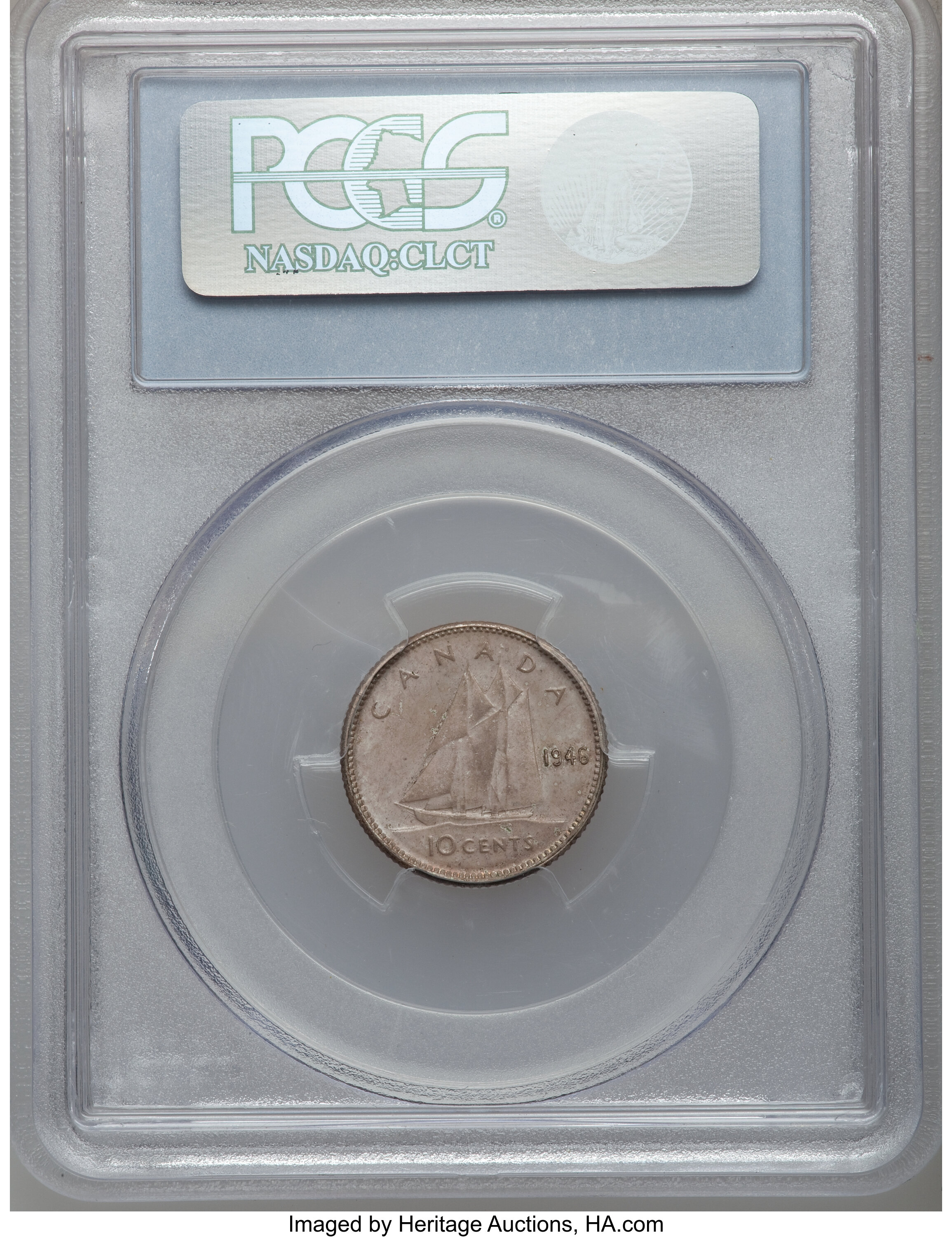 1946 10c Bluenose AU50 thumbnail 2