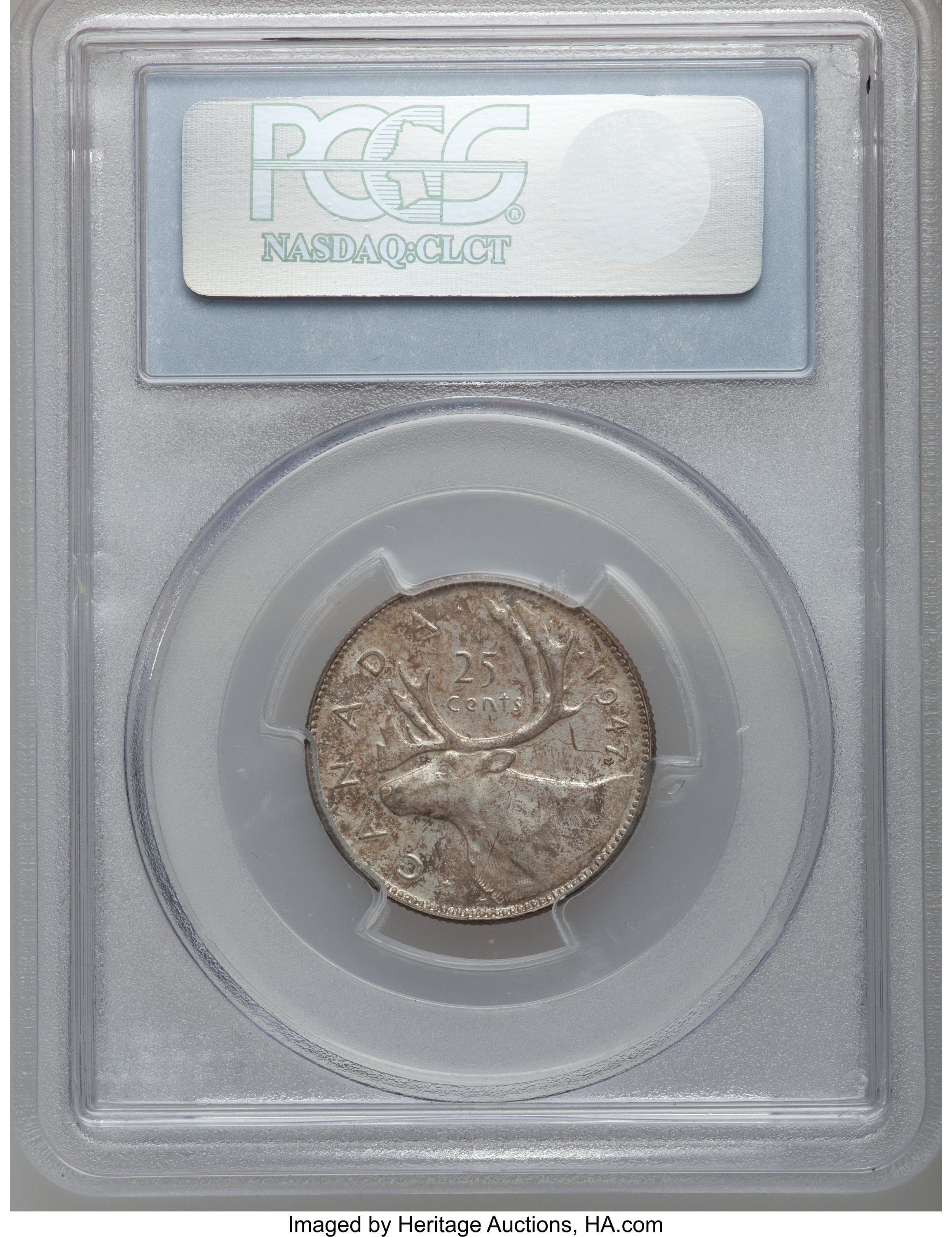 1947 25c Caribou, Maple Leaf VF35 thumbnail 2