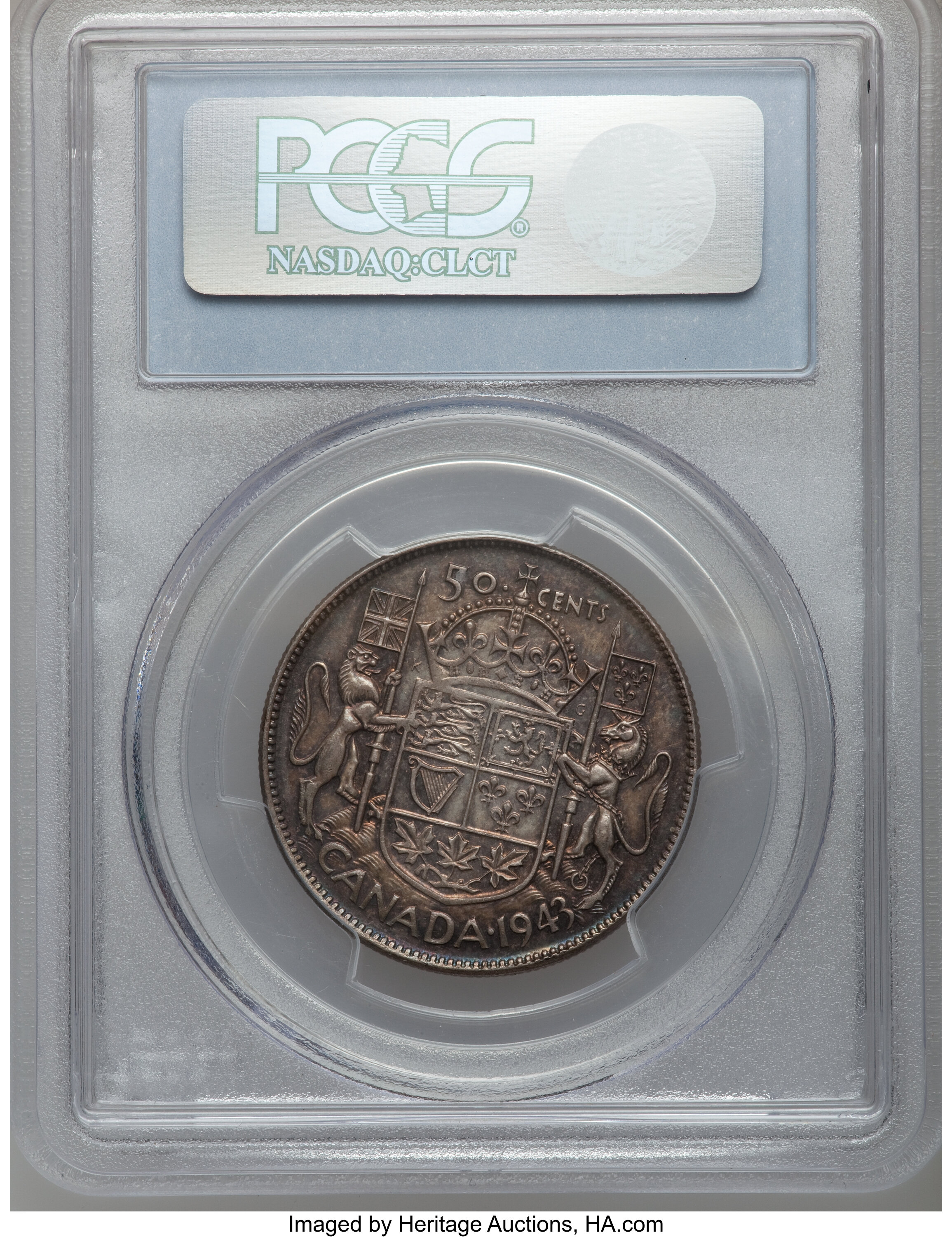 1943 50c Wide Date AU58 thumbnail 6