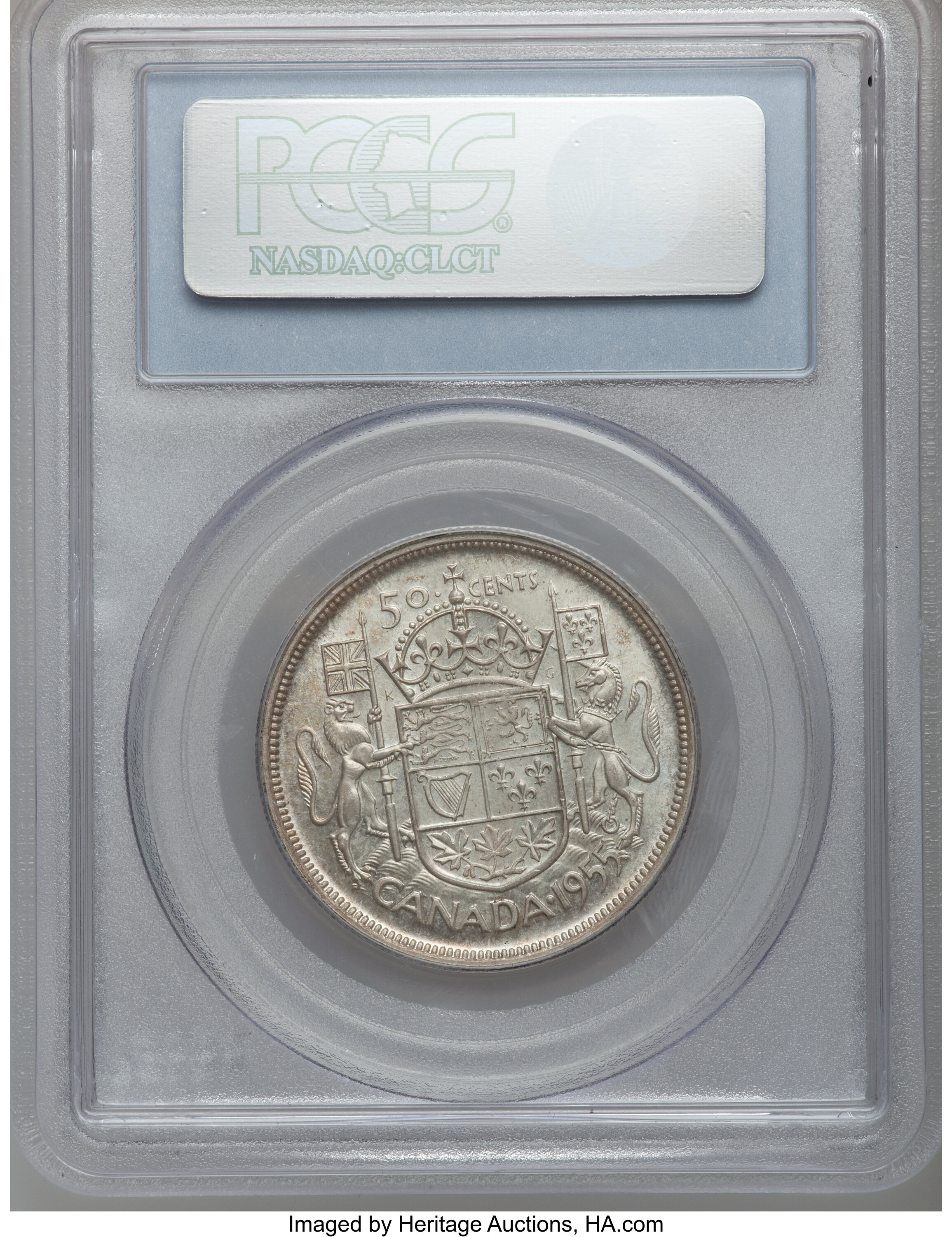1955 50c Coat of Arms AG3 thumbnail 2