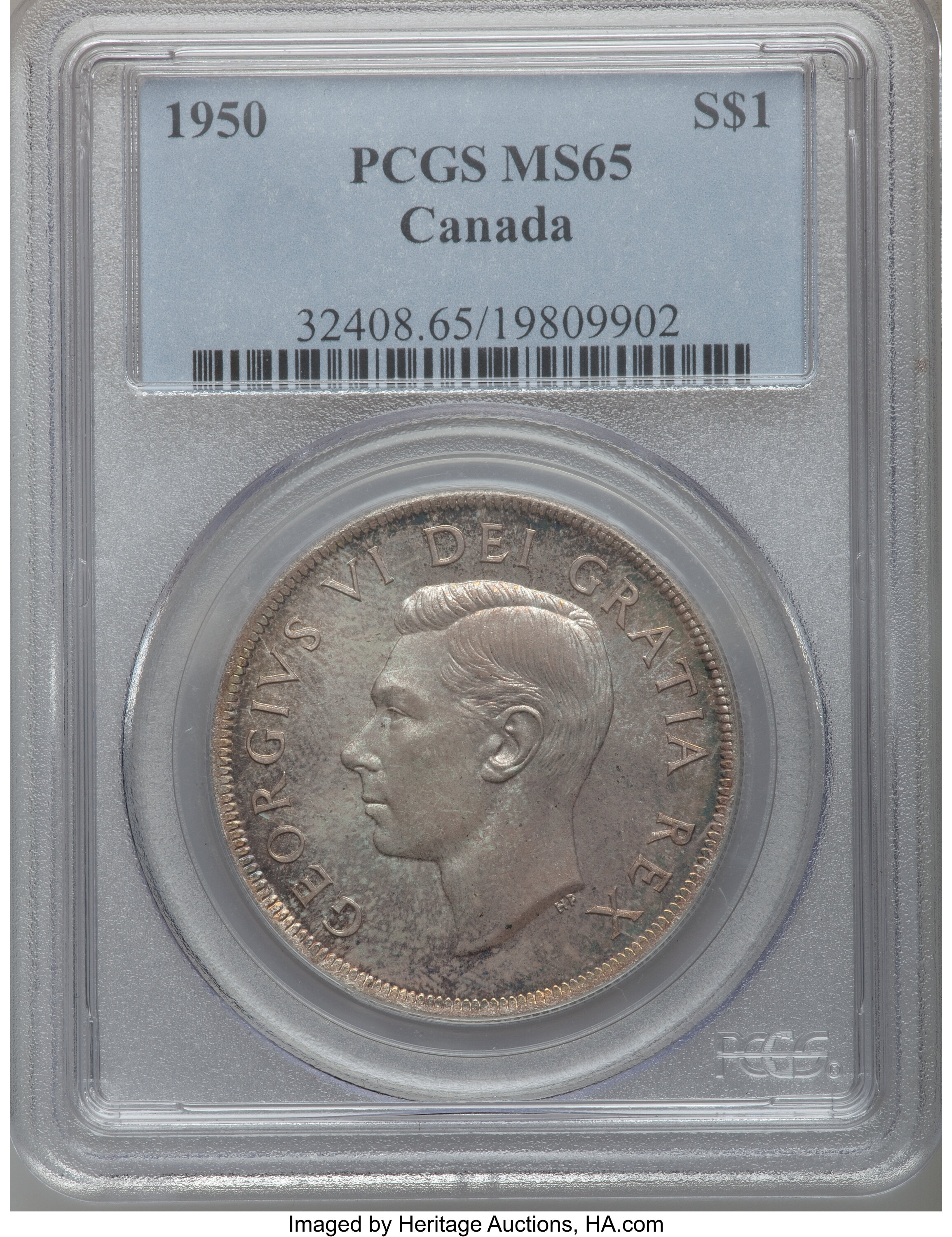 Canada: George VI Dollar 1950,...