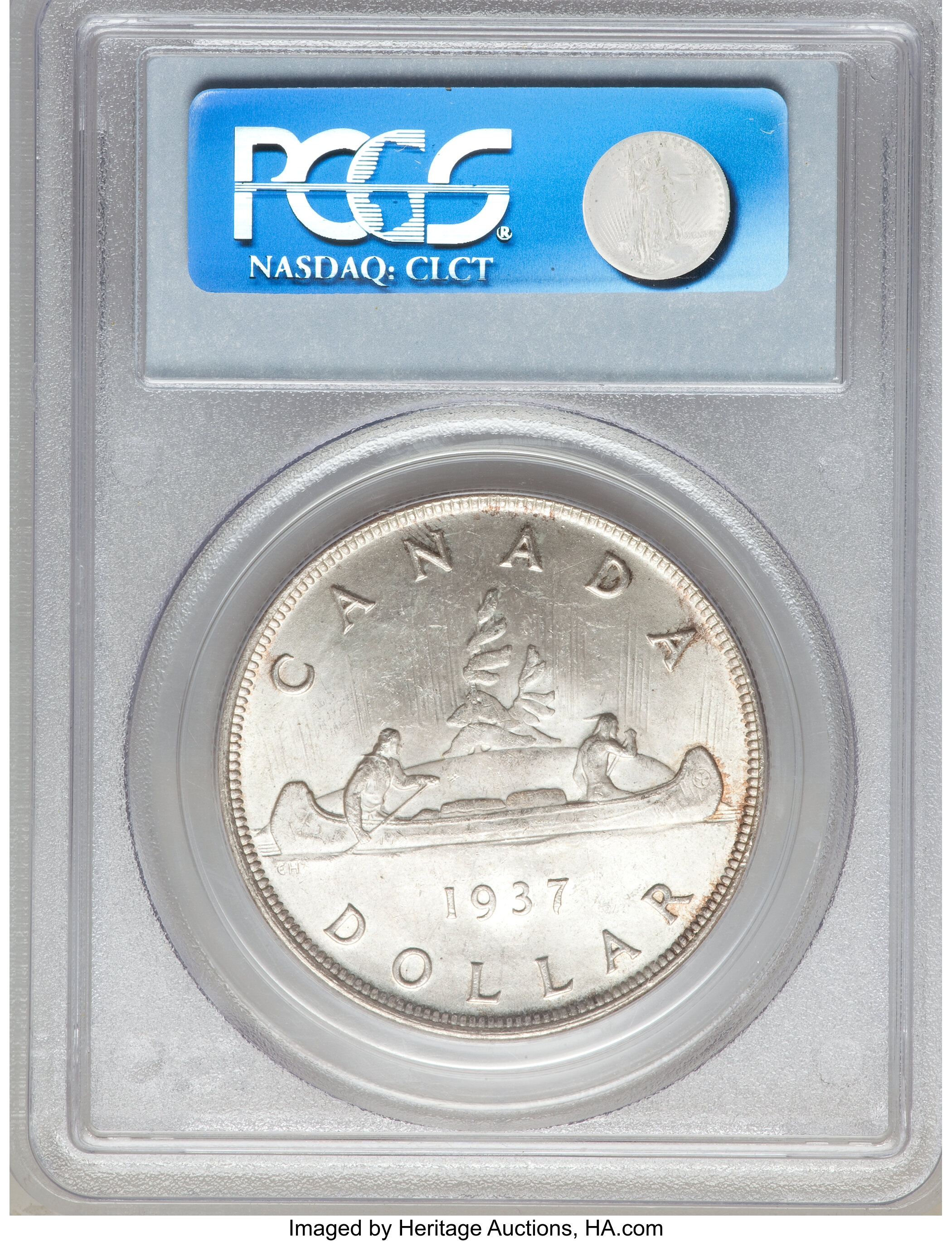 1937 S$1 MS (KM-37) VF30 thumbnail 2