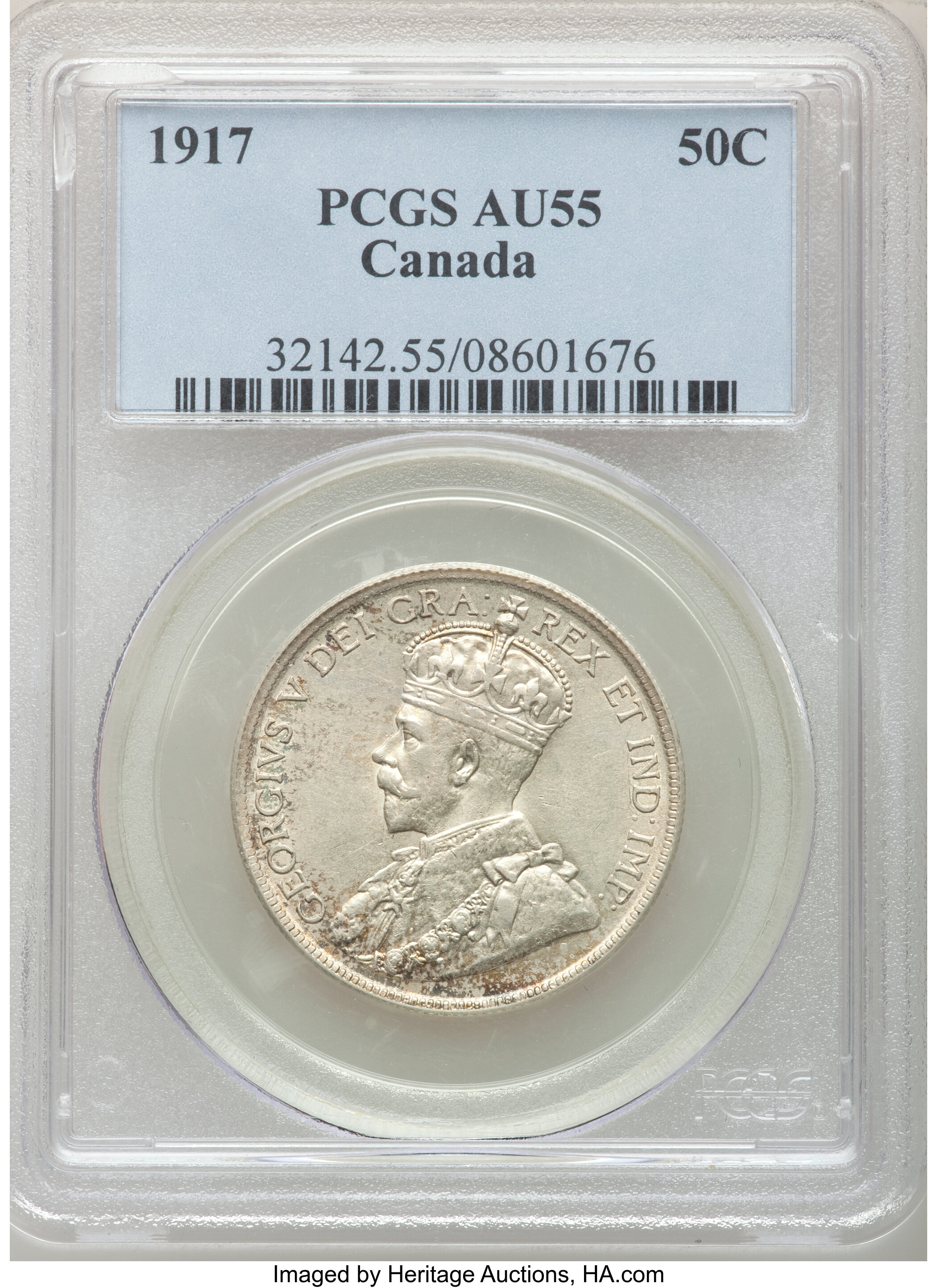 Canada: George V 50 Cents 1917,...