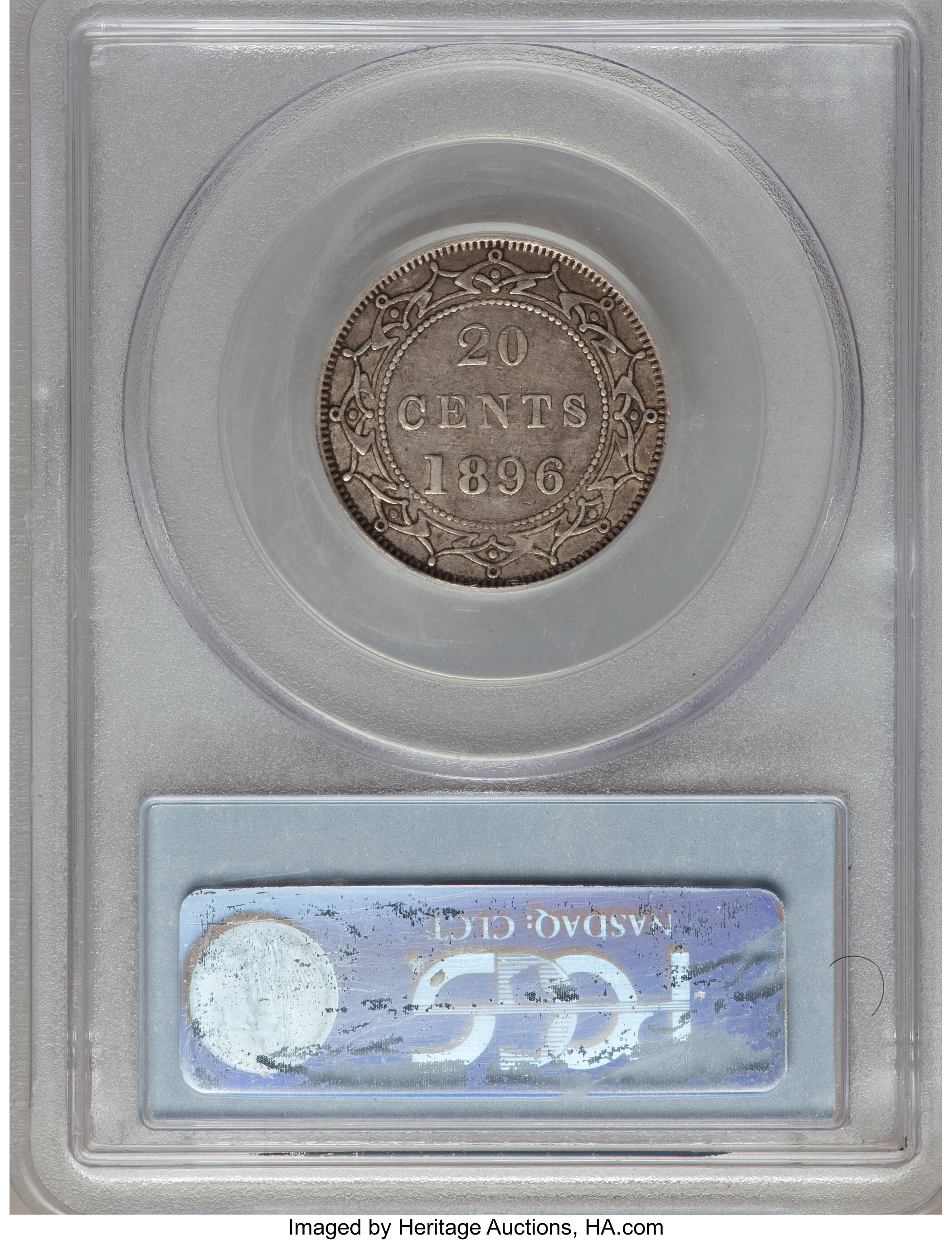 1896 20c Newfoundland, Large 96 VG10 thumbnail 3