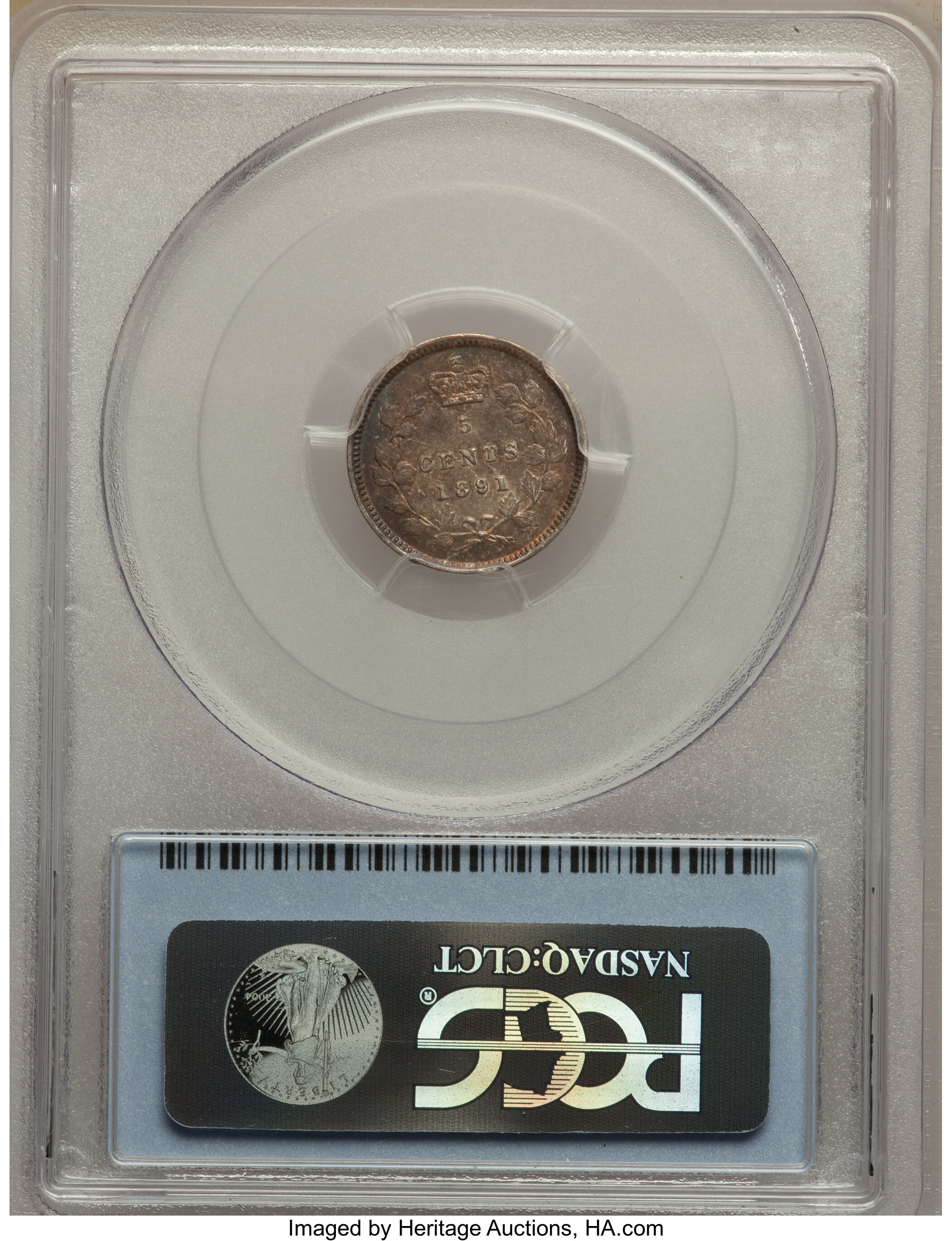 1891 5c AU55 thumbnail 2