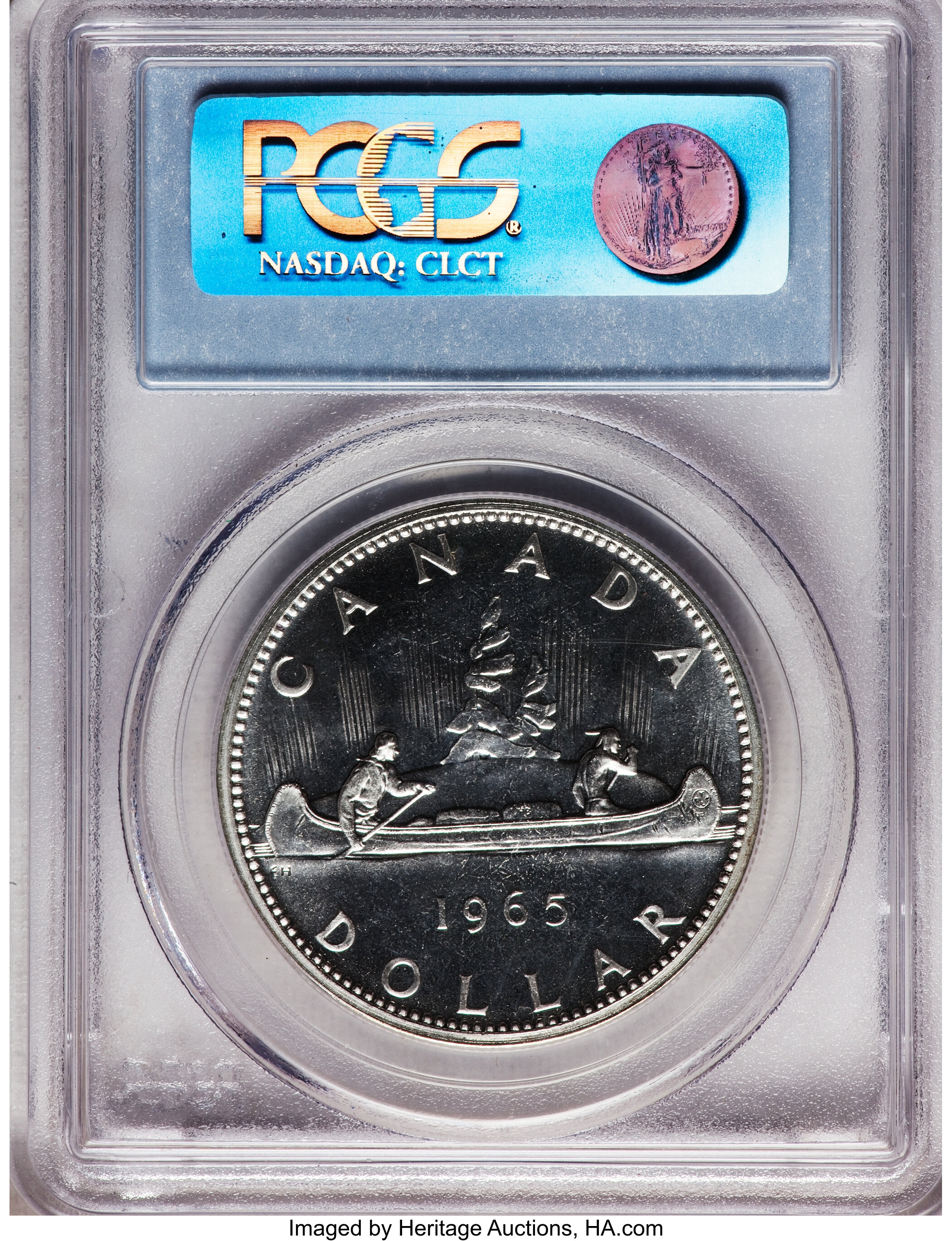 1965 S$1  Type 2, Small Beads, Block 5 PL MS66 thumbnail 7