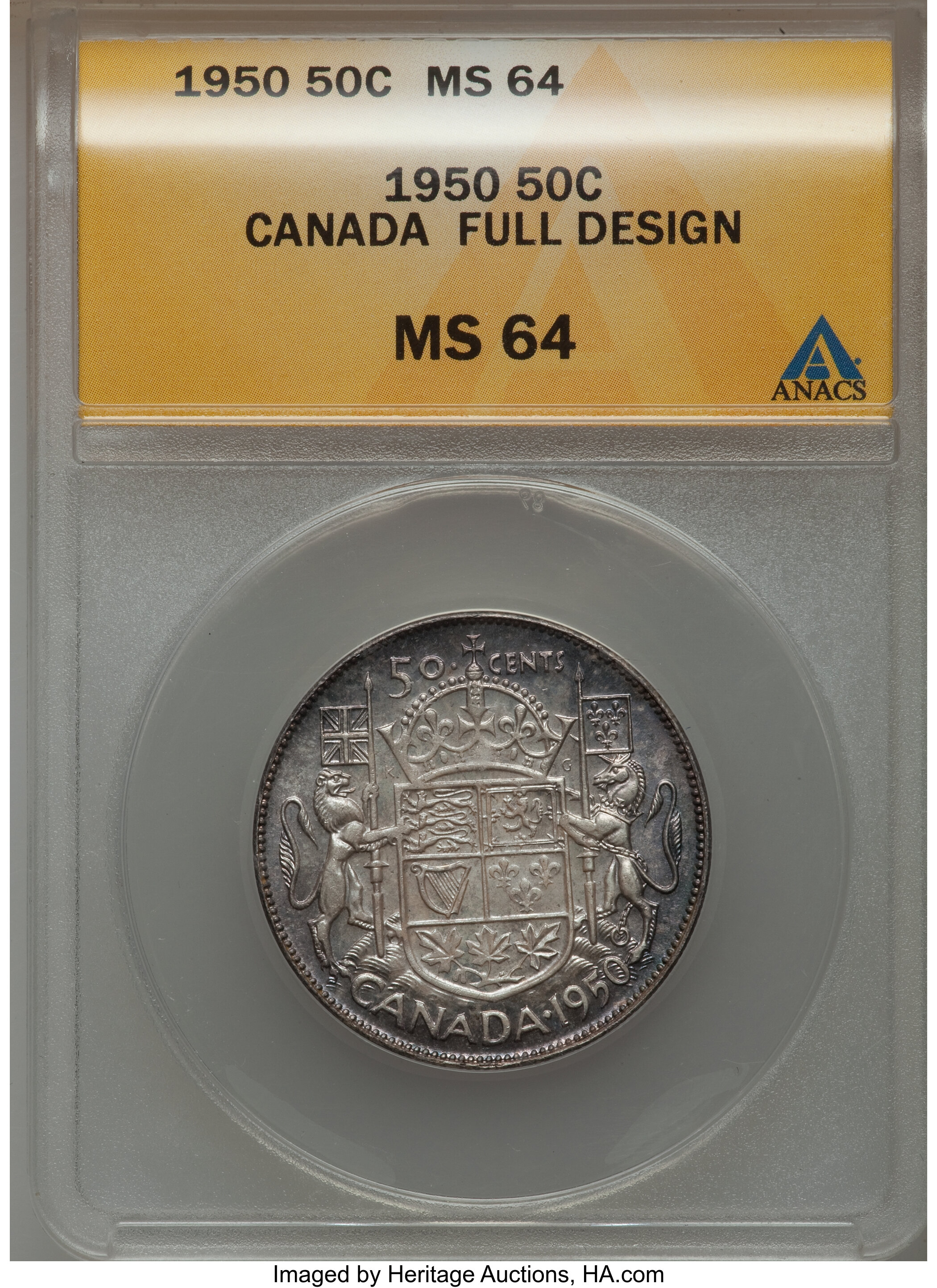 Canada: George VI 50 Cents 1950,...