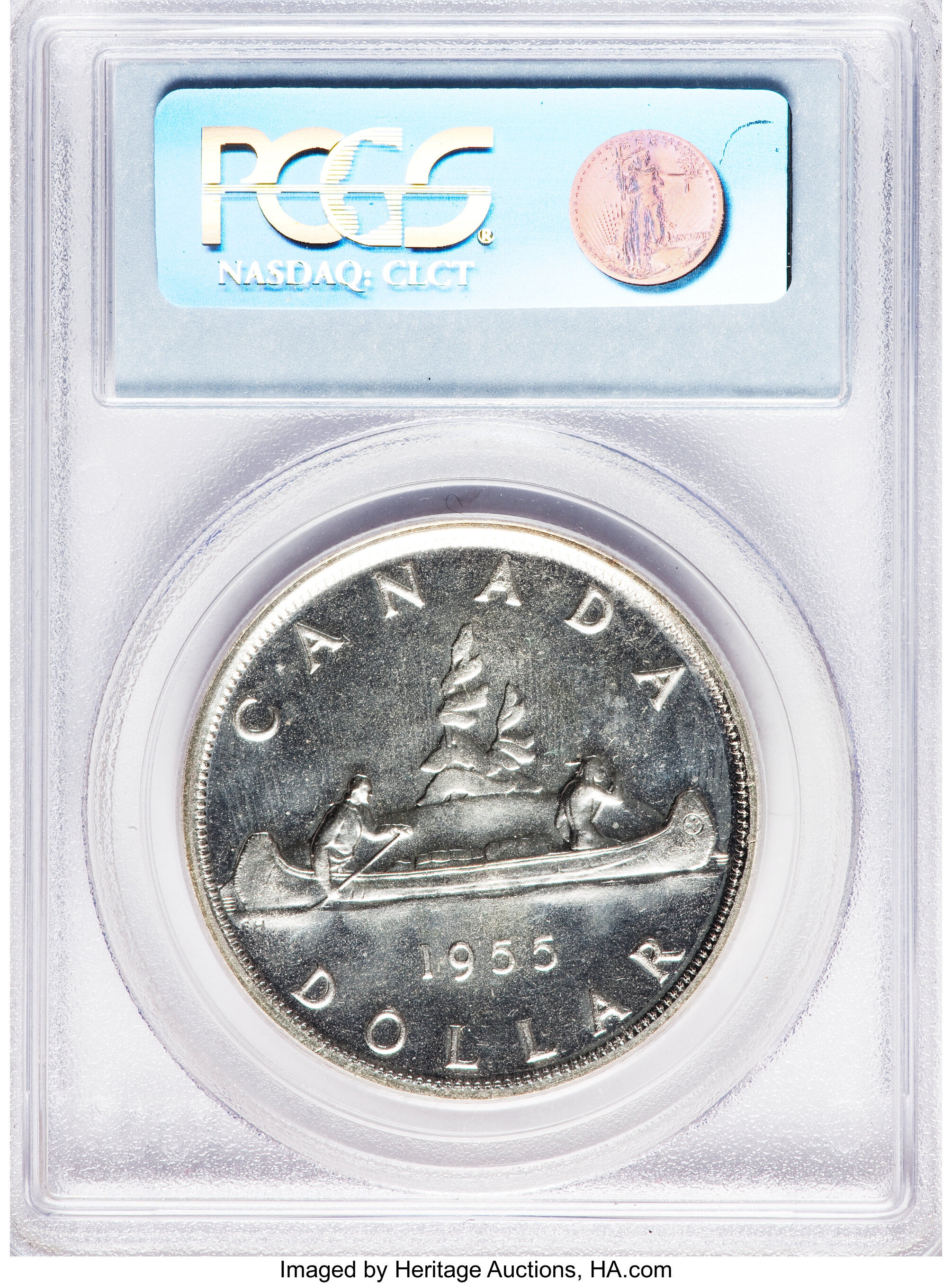 1955 S$1  PL MS64 thumbnail 18