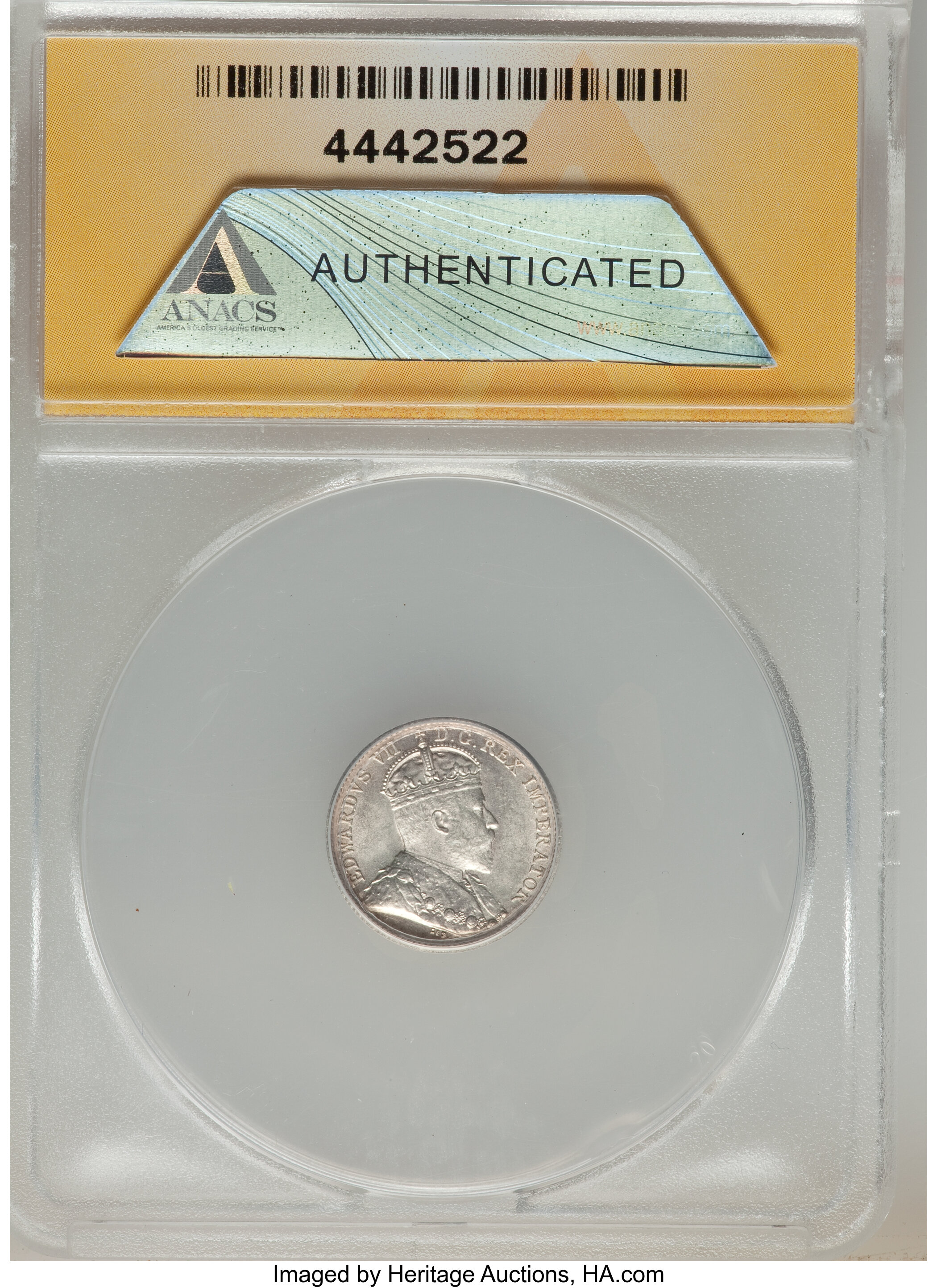 Edward VII 5c Silver, 1902-1910 [Type] G6 thumbnail 22