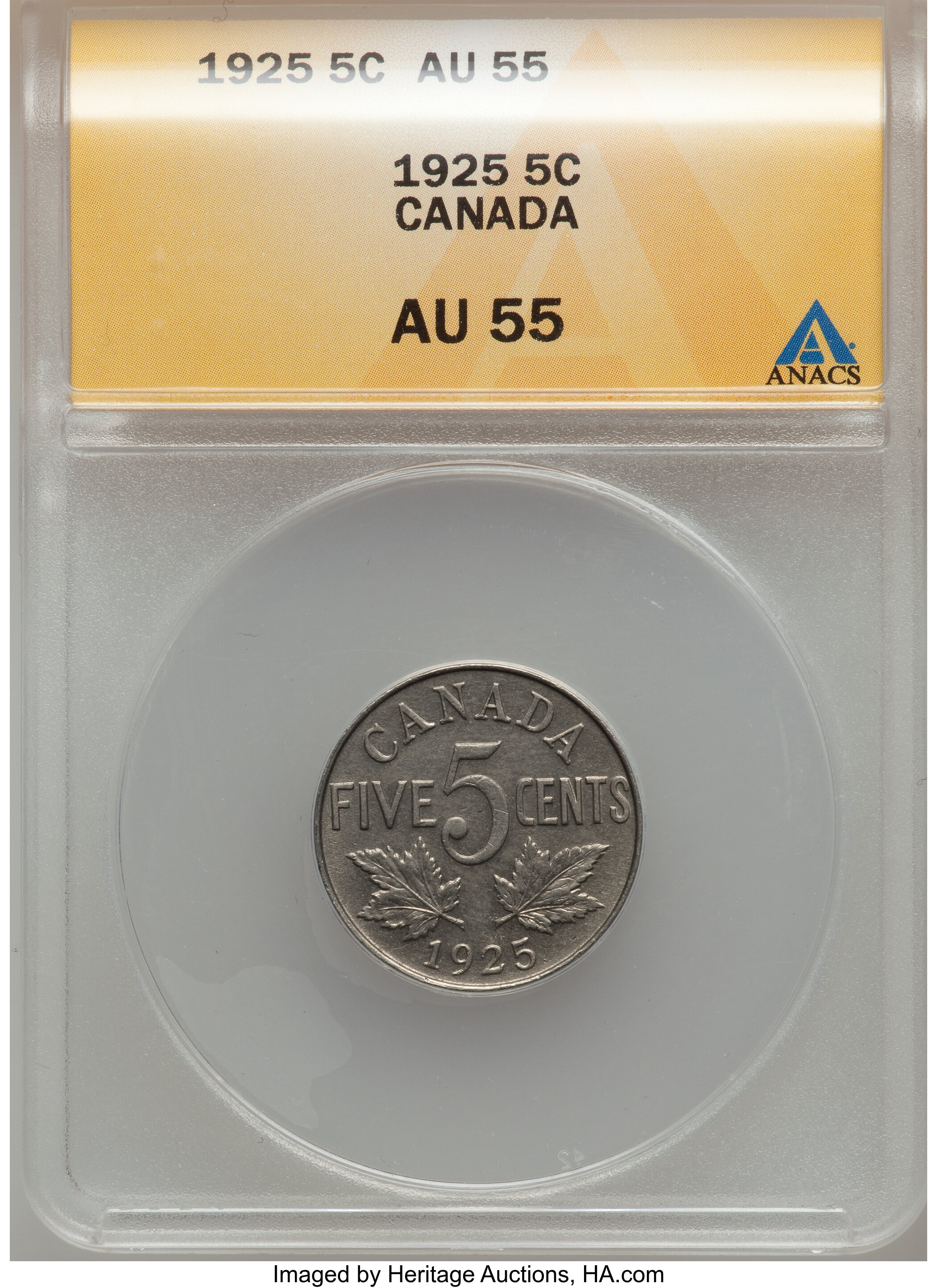 Canada: George V 5 Cents 1925,...