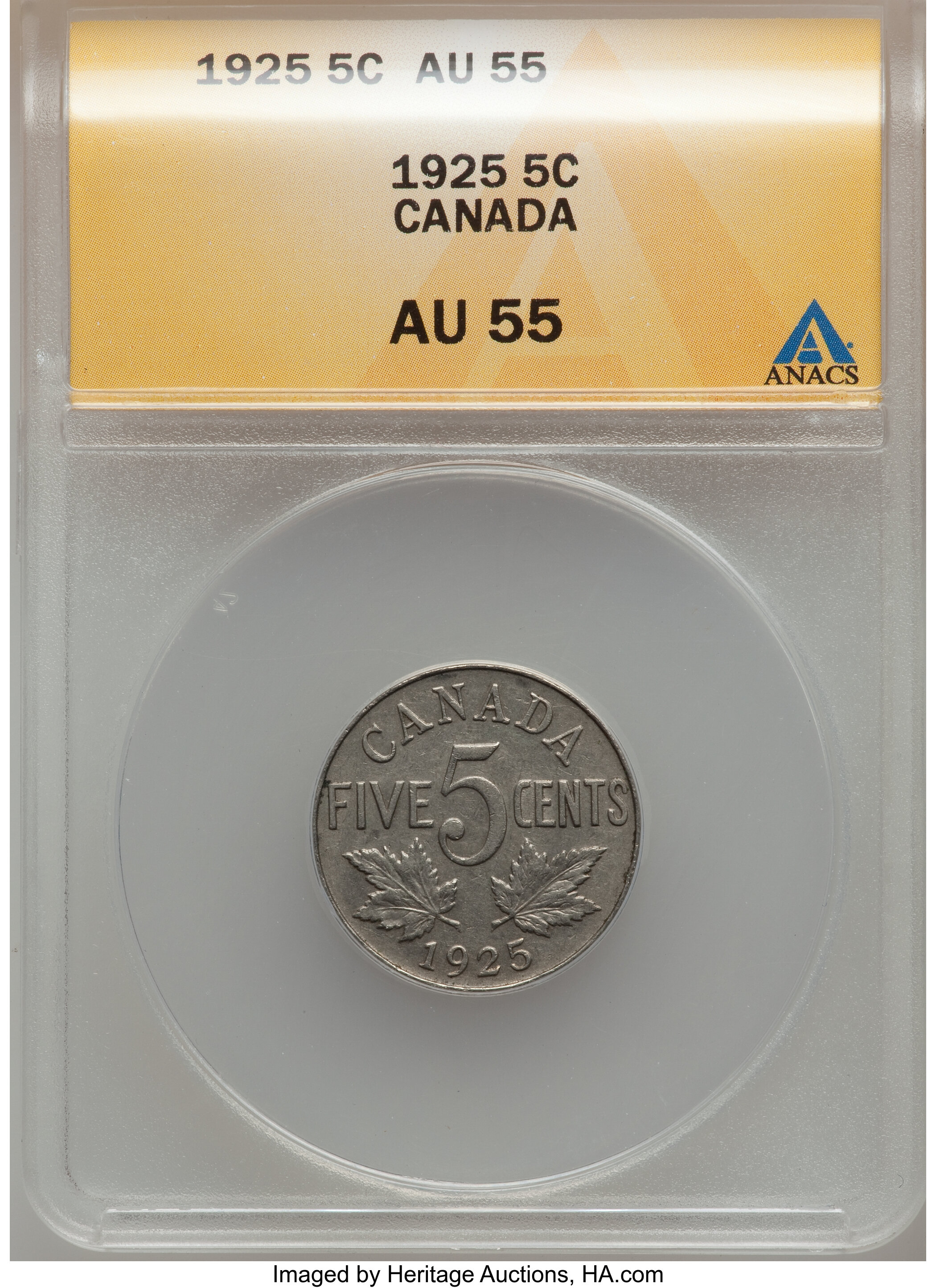 Canada: George V 5 Cents 1925...