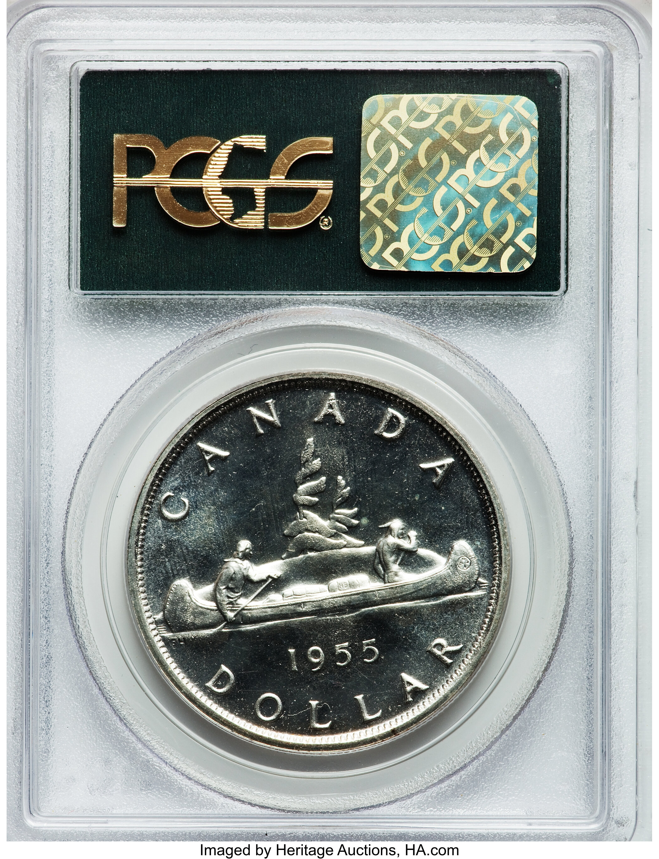 1955 S$1  PL MS64 thumbnail 5